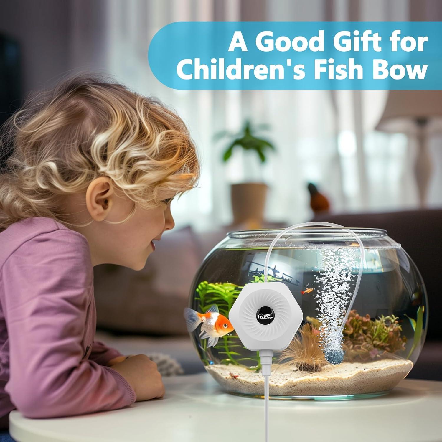 Bomba de Aire Mini Hygger 1.5W para Acuario 1.9-56.8L