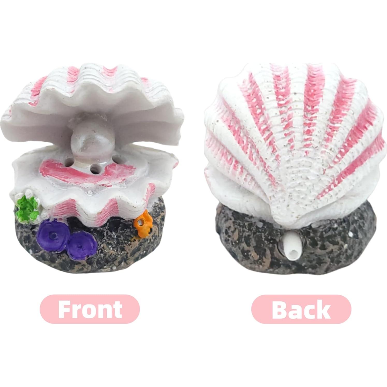 Burbujeador de Concha de Acuario Lssapr Rosa 54mm x 55mm