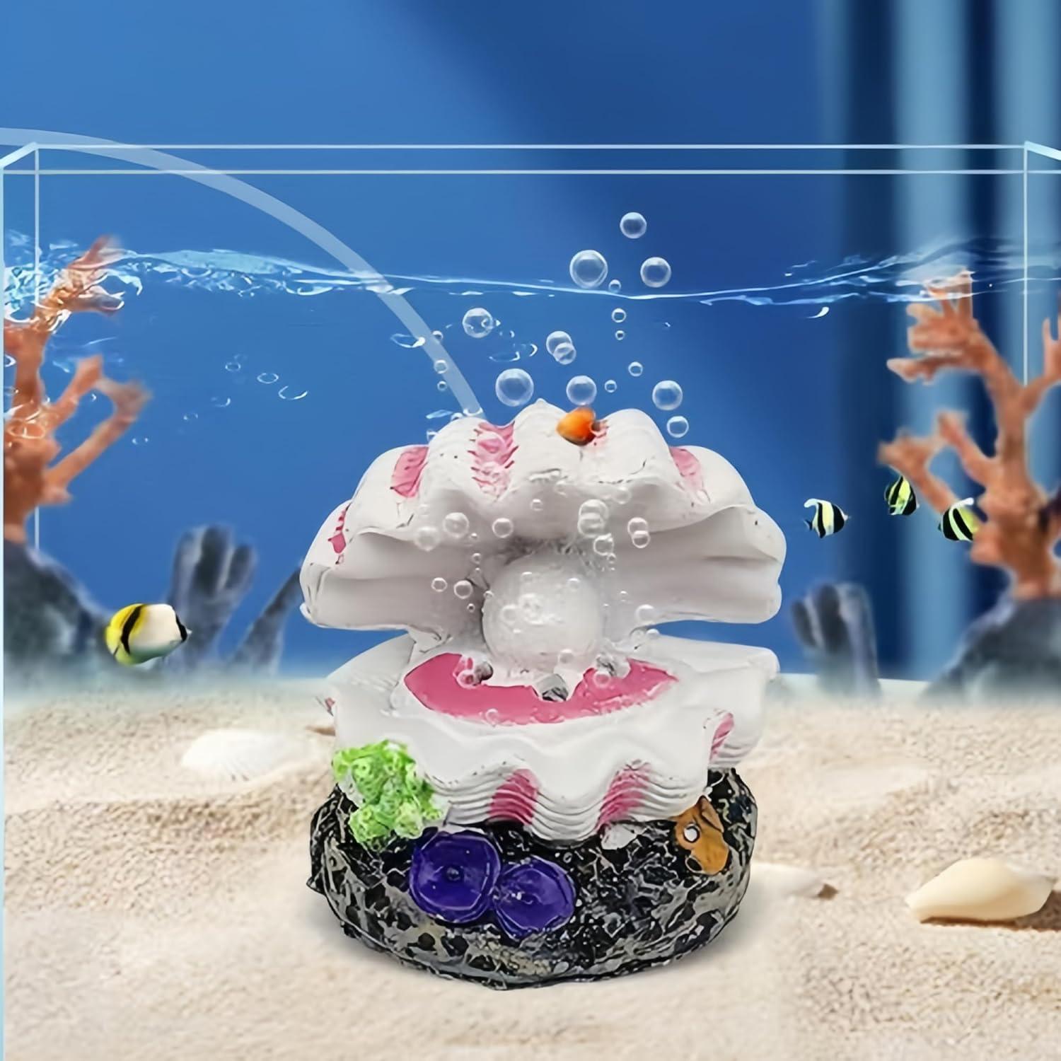 Burbujeador de Concha de Acuario Lssapr Rosa 54mm x 55mm