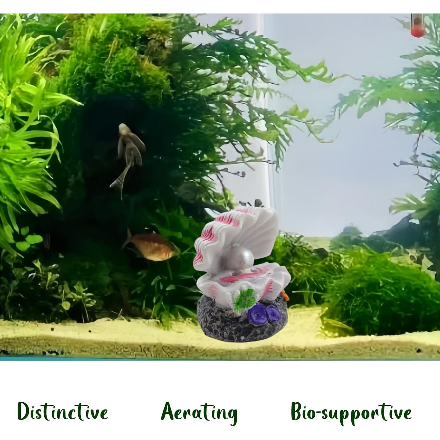 Burbujeador de Concha de Acuario Lssapr Rosa 54mm x 55mm