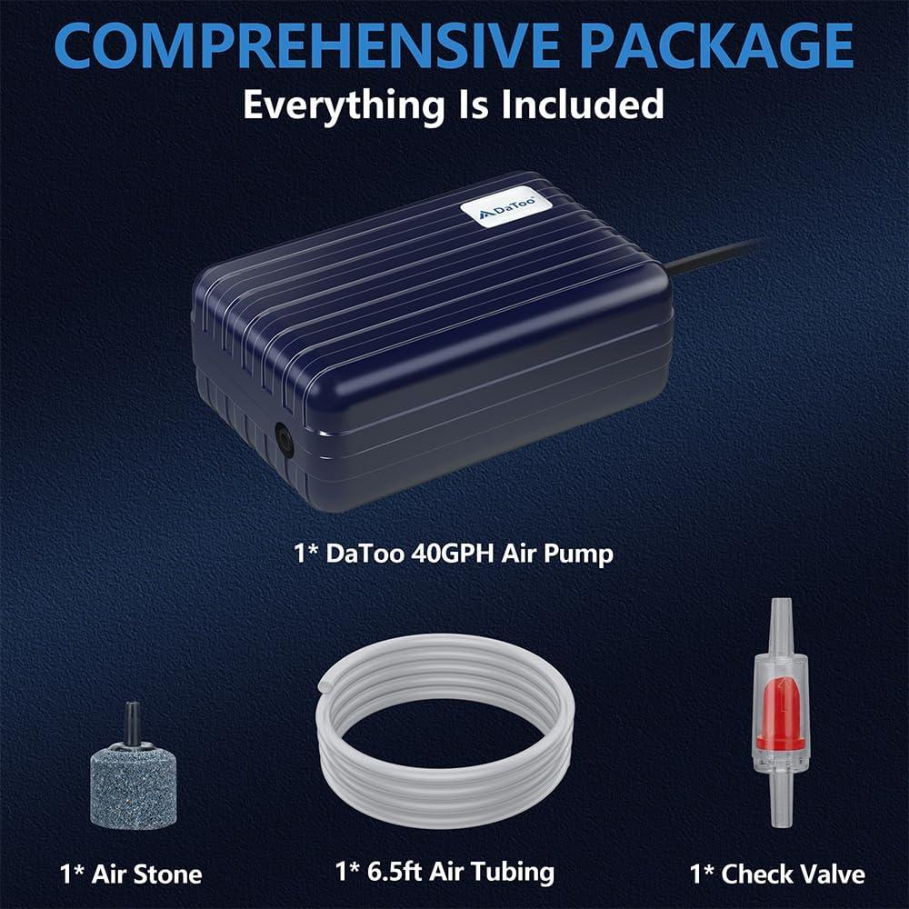 Bomba de Aire DaToo 3W para Acuario 75.71L Silenciosa