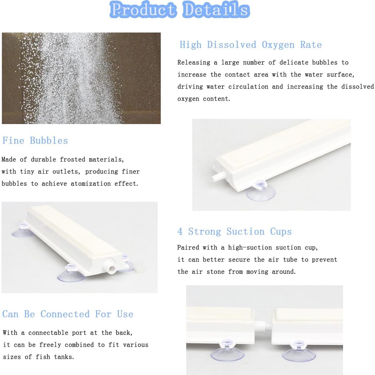 Piedra de Aire para Acuario ANUOYE - Difusor de Oxígeno 21.5cm