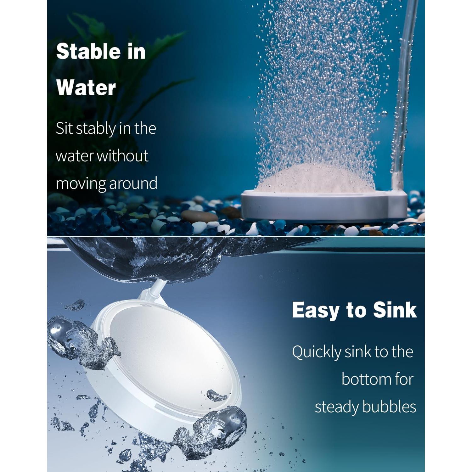 Pawfly Piedra de Aire Hemisférica Difusor de Oxígeno 8.56 cm