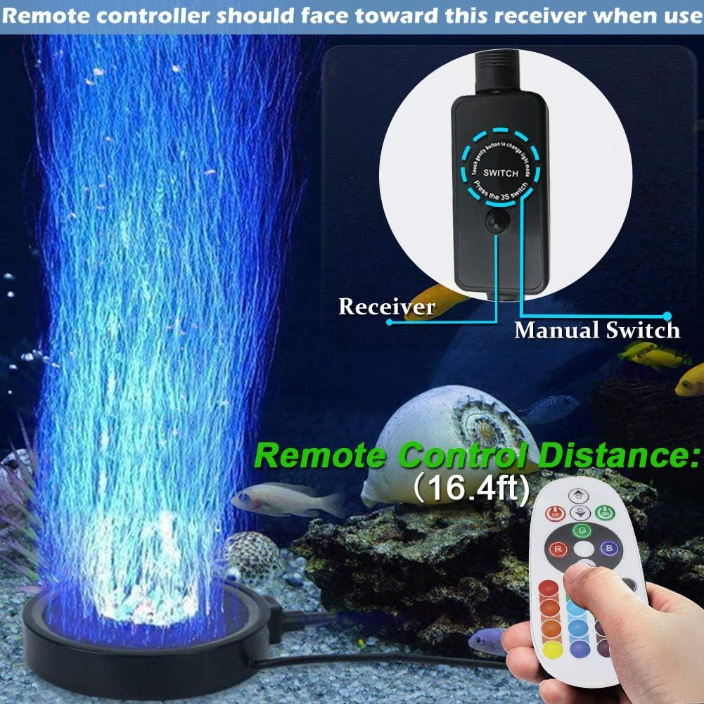 Luces LED RGBW para Acuario TOPBRY, 11 Colores, Control Remoto