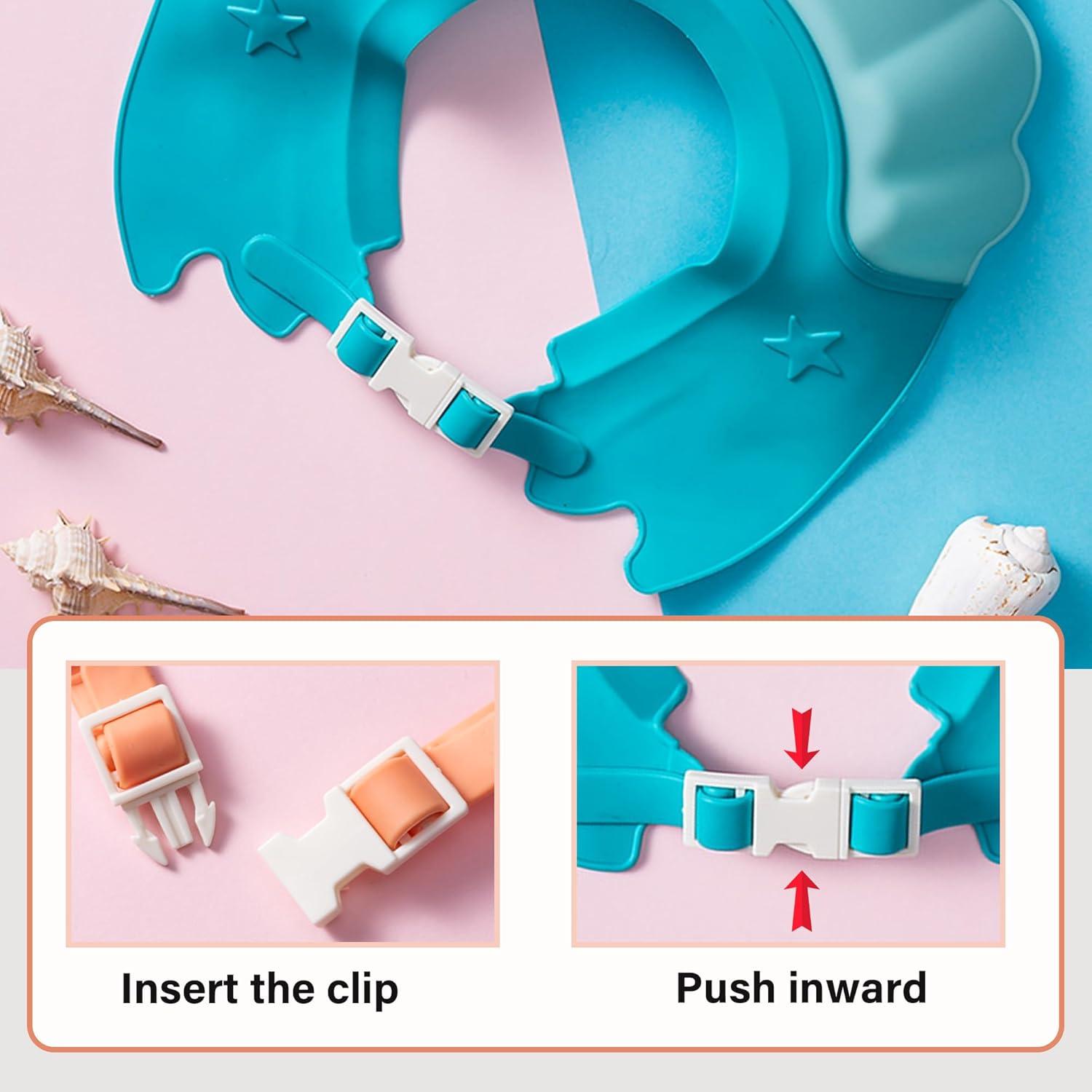 Gorro de Ducha para Bebés Thcbme Ballena Azul Ajustable