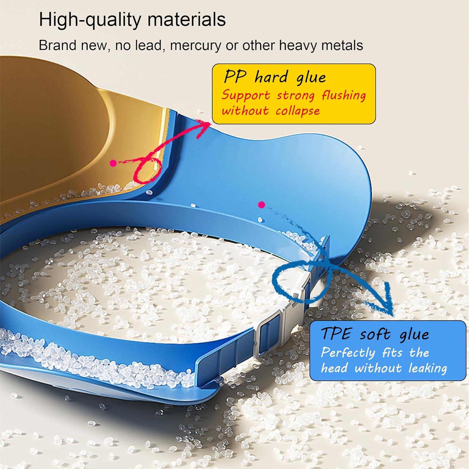 Gorro de Ducha para Bebé Cocodrilo Amarillo - Ajustable 0-9 Años