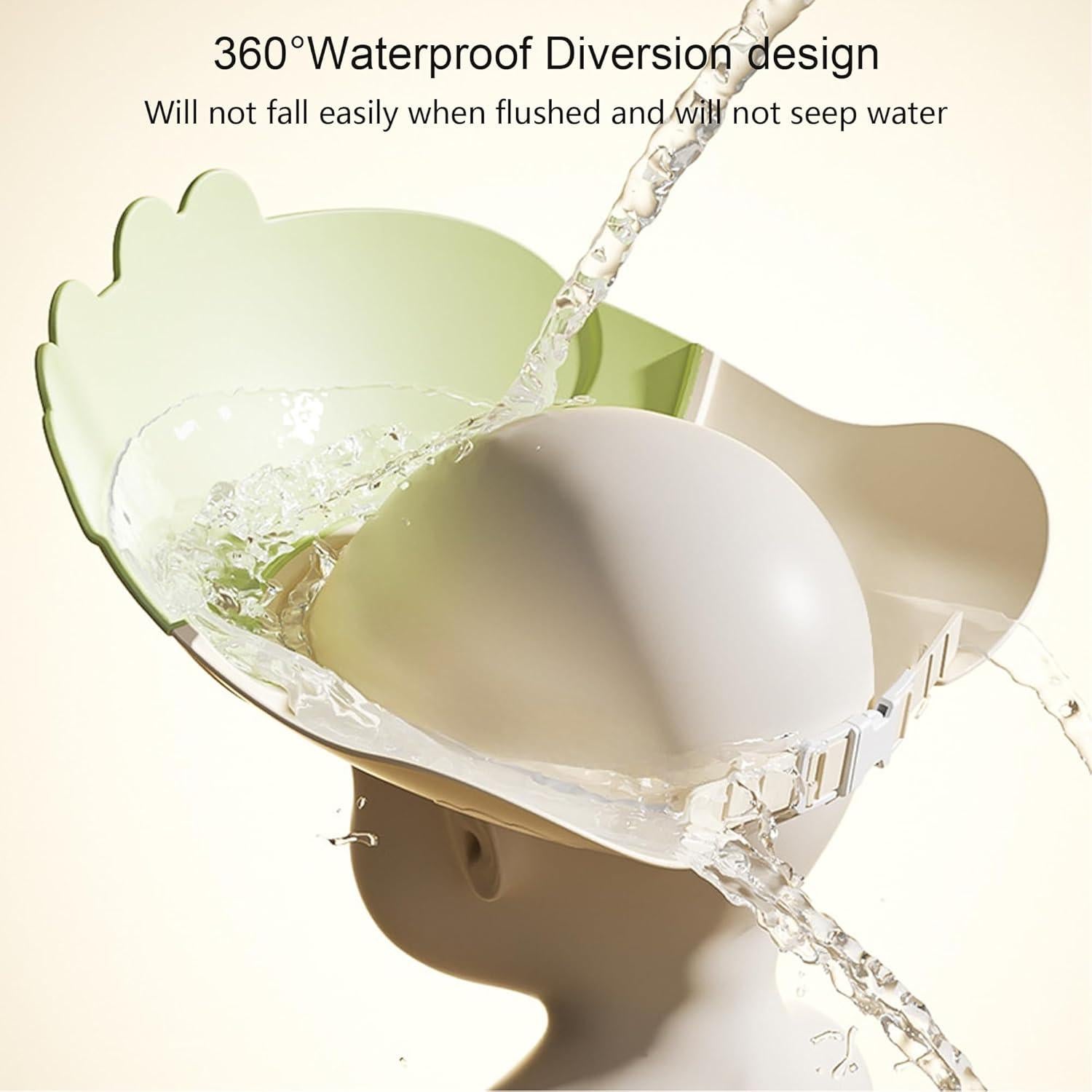 Gorro de Ducha para Bebé Cocodrilo Amarillo - Ajustable 0-9 Años