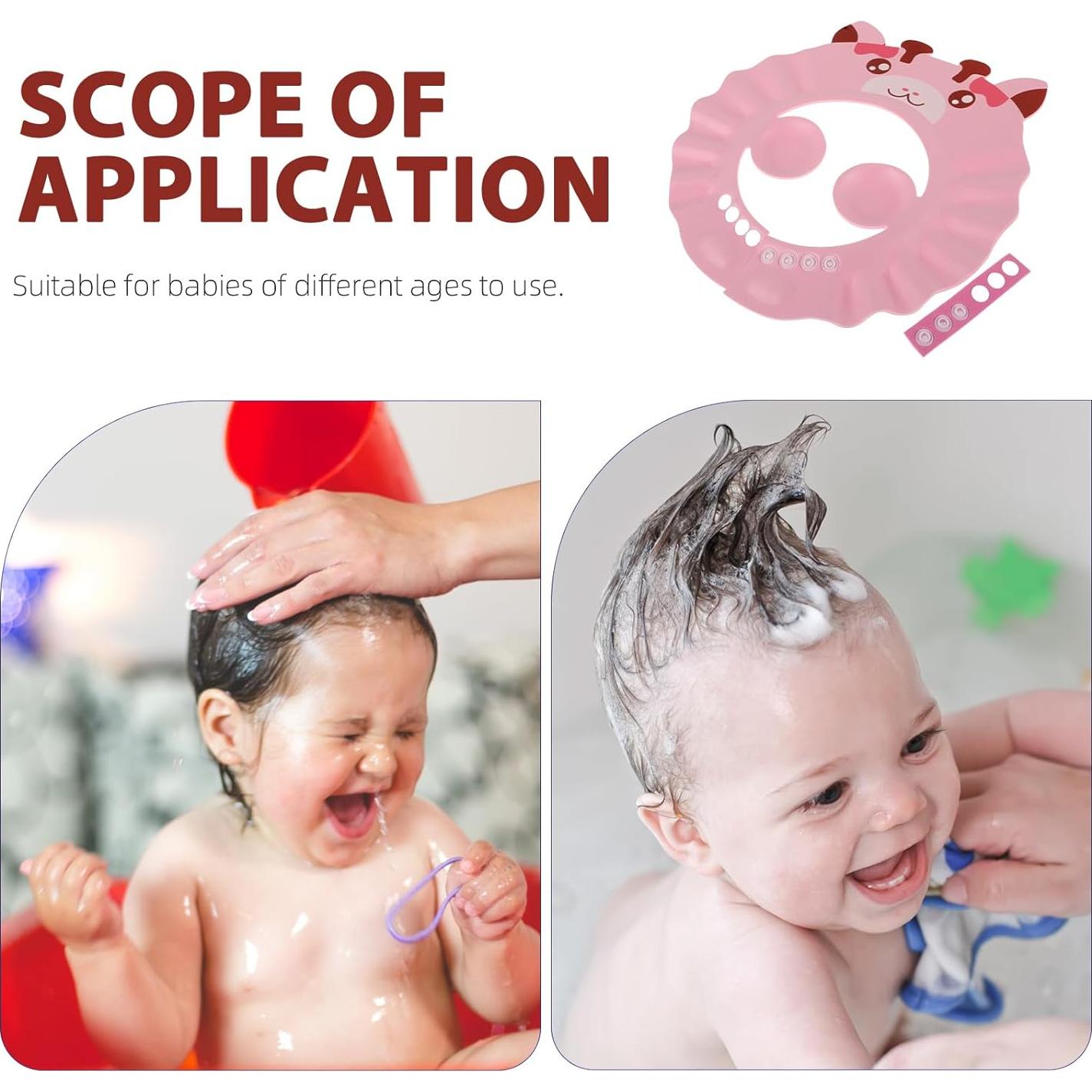 Gorro de Ducha Ajustable Healifty para Shampoo Bebé