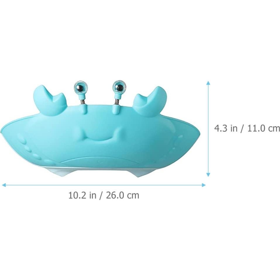 Gorro de Ducha Silicona TOYANDONA Cangrejo 2pcs Azul Rojo