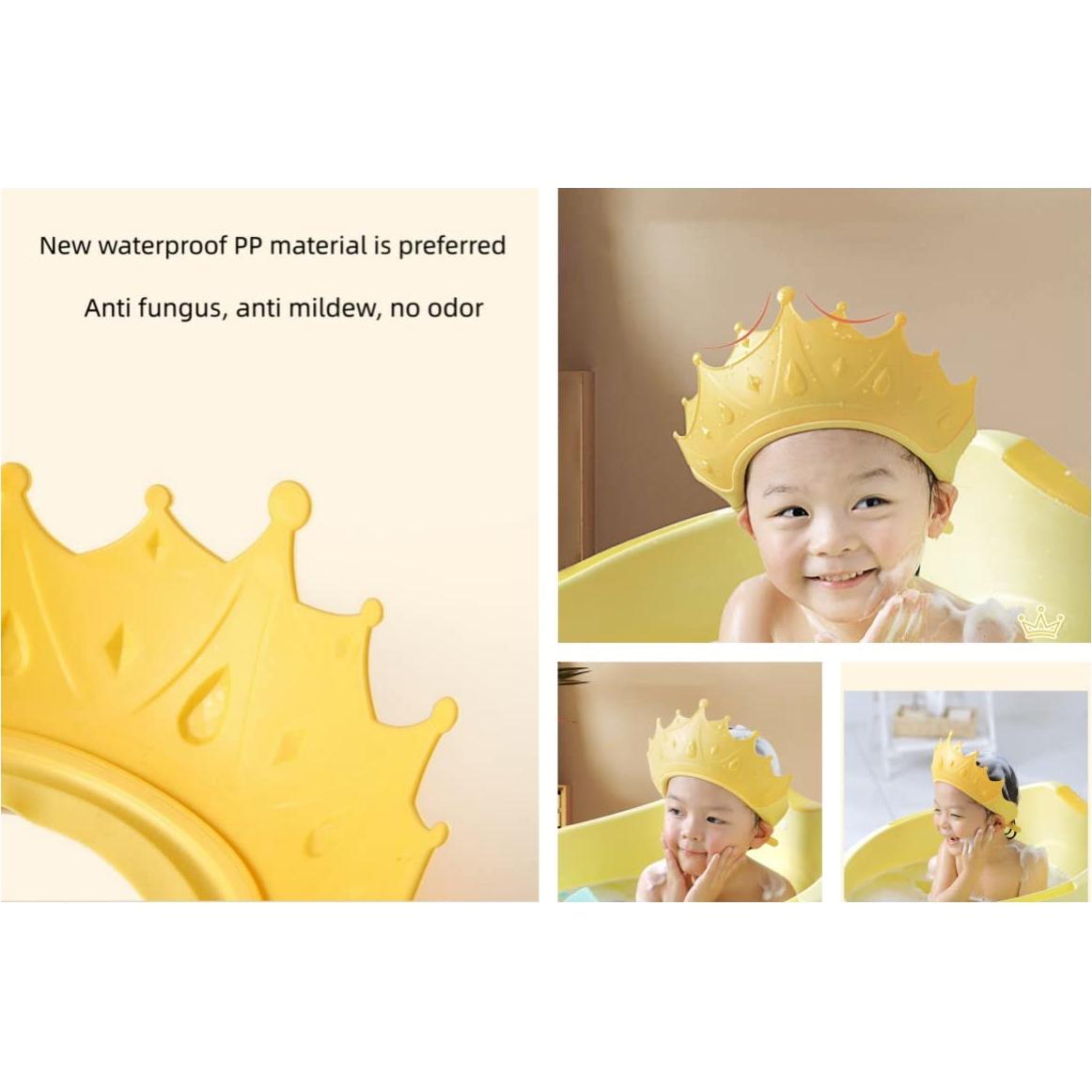 Gorro de Baño Crown para Bebés y Niños - Silicona Ajustable