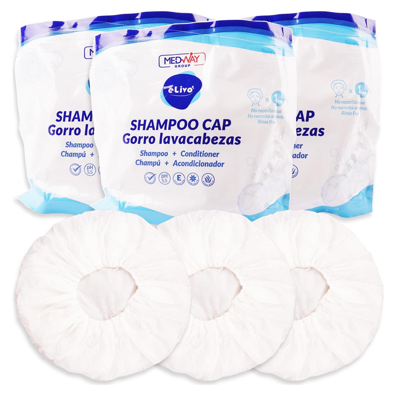 Gorro de Champú Sin Enjuague MedVance - Paquete de 3 Unidades