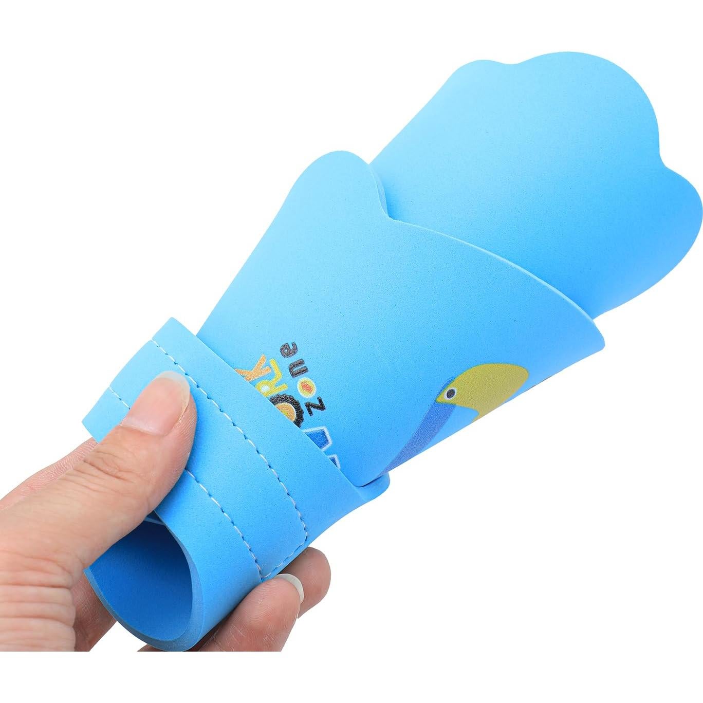 Gorro de Ducha para Bebé HOOYEE Dinosaurio Azul Ajustable