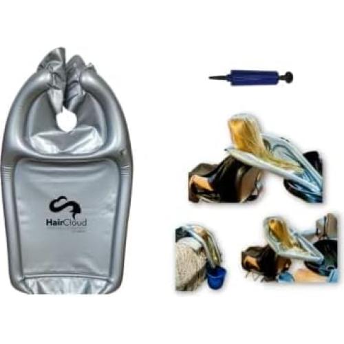 Embudo Inflable Portabelles para Lavado de Cabello - Plata