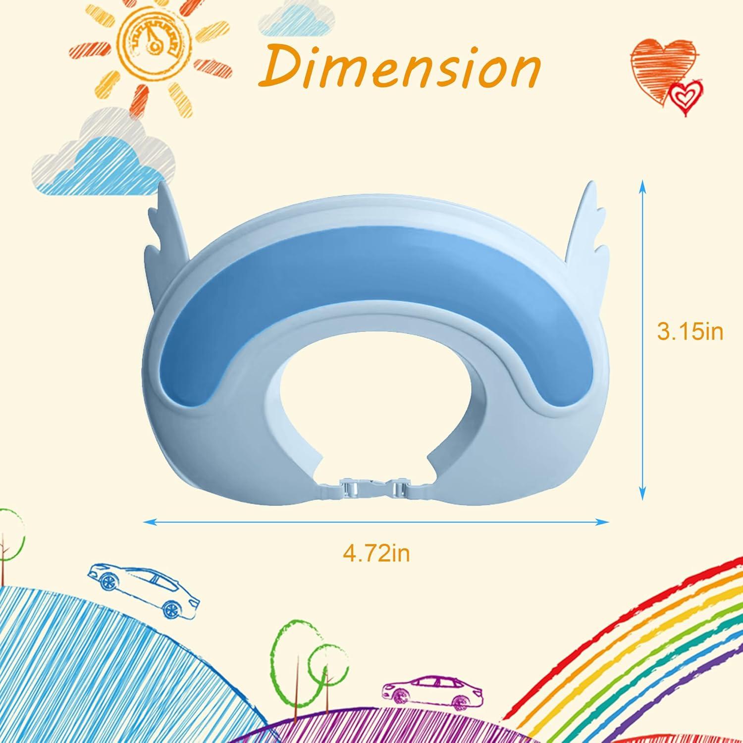 Gorro de ducha para bebés Thcbme ciervo azul ajustable 0-9 años