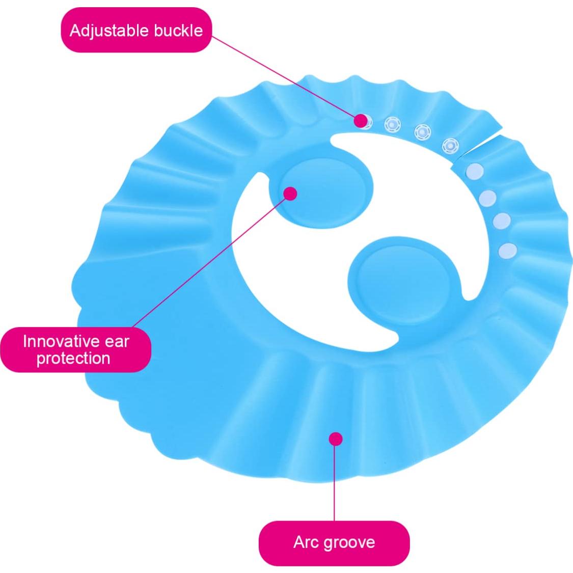 Gorro de Ducha para Bebés Alipis Ajustable con Almohadillas