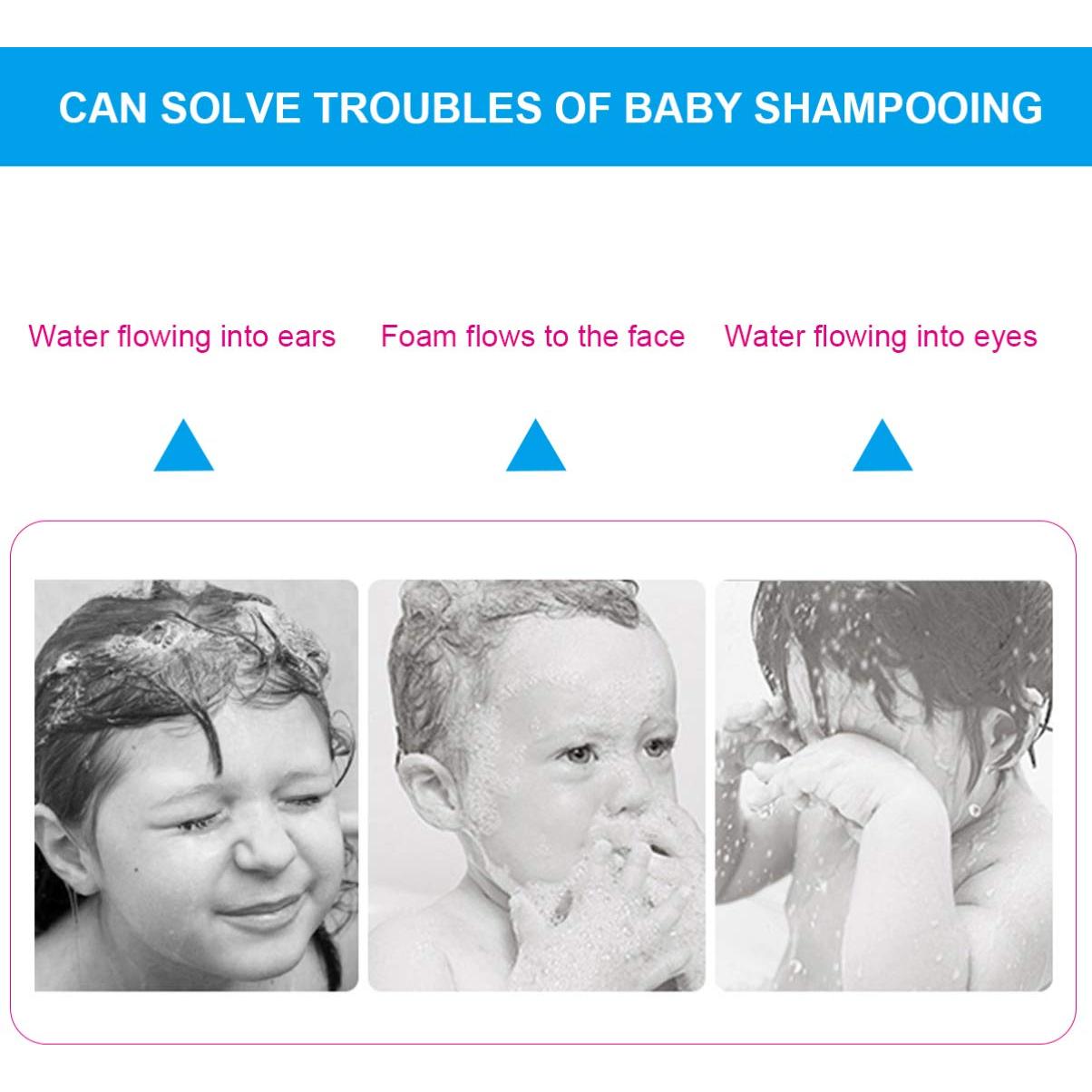 Gorro de Ducha para Bebés Alipis Ajustable con Almohadillas