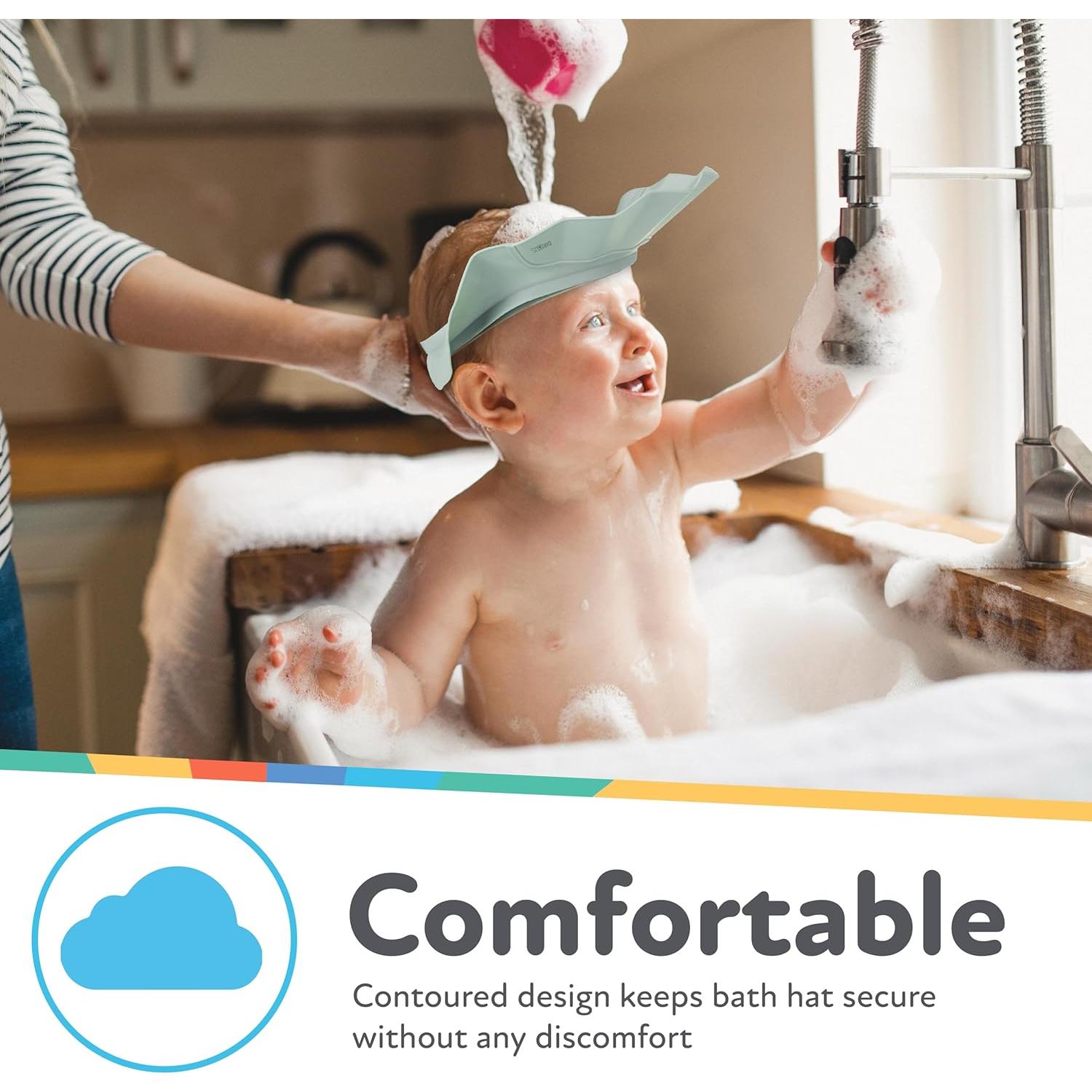 Sombrero de Baño Nuby Rosa - Sin Lagrimas para Bebés 6+ Meses