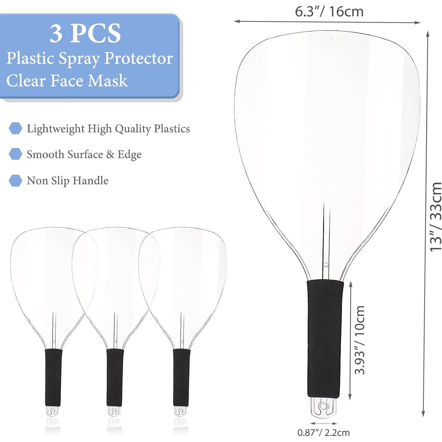 Noverlife Paquete de 3 Máscaras Faciales para Barbería - Protector Reutilizable