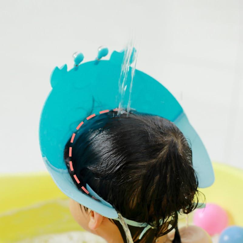 Gorro de Champú de Cangrejo para Bebé - Silicona Ajustable