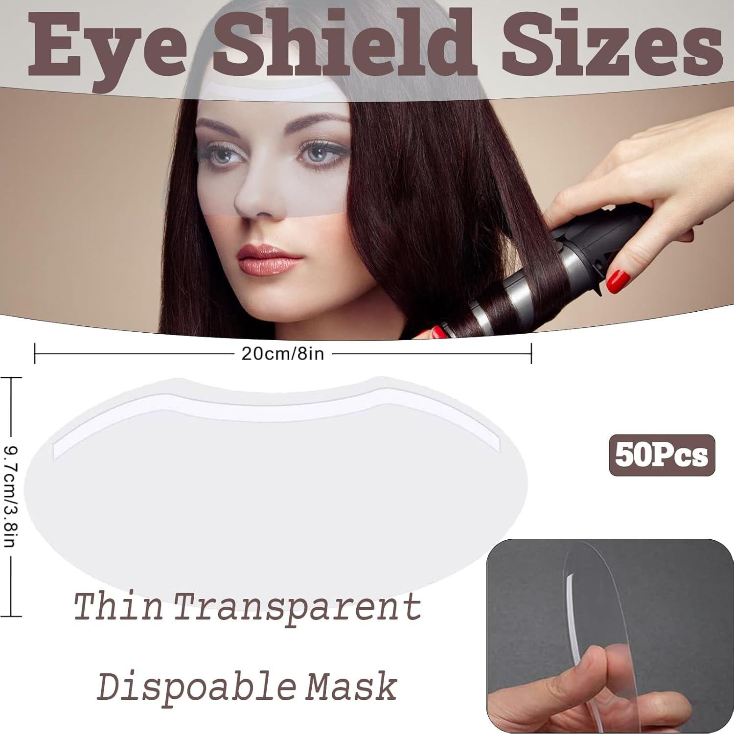 50 Protectores Faciales Desechables QIOOLEEO para Ducha