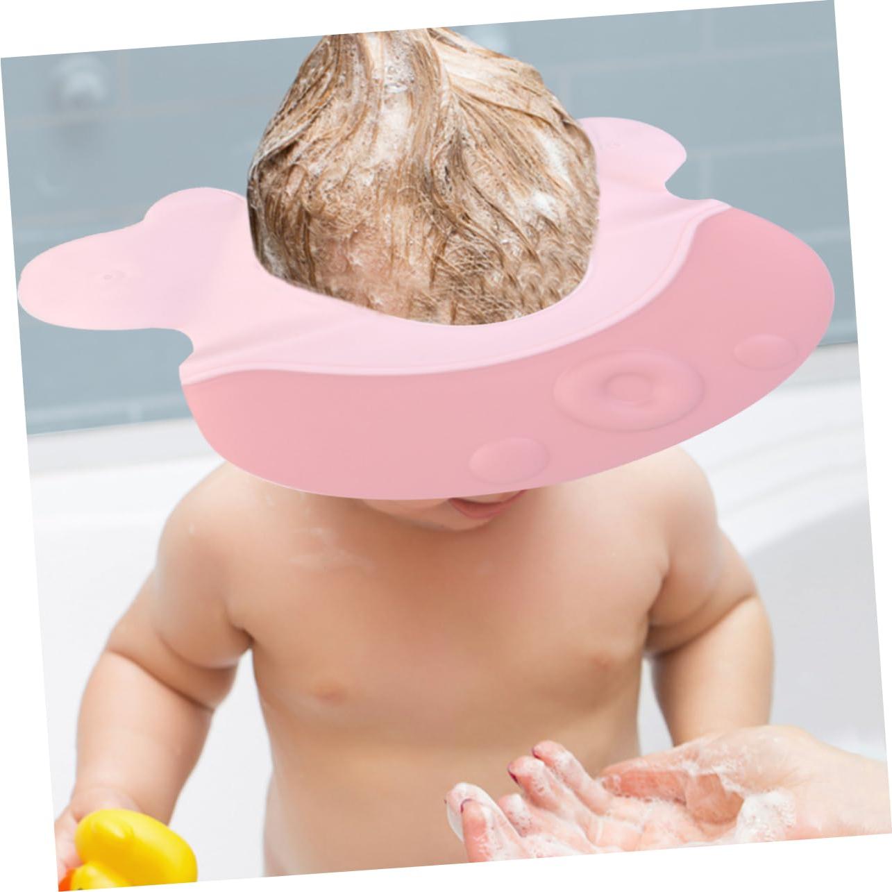 Gorro de Ducha Ajustable GLSTOY Rosa Claro para Niños