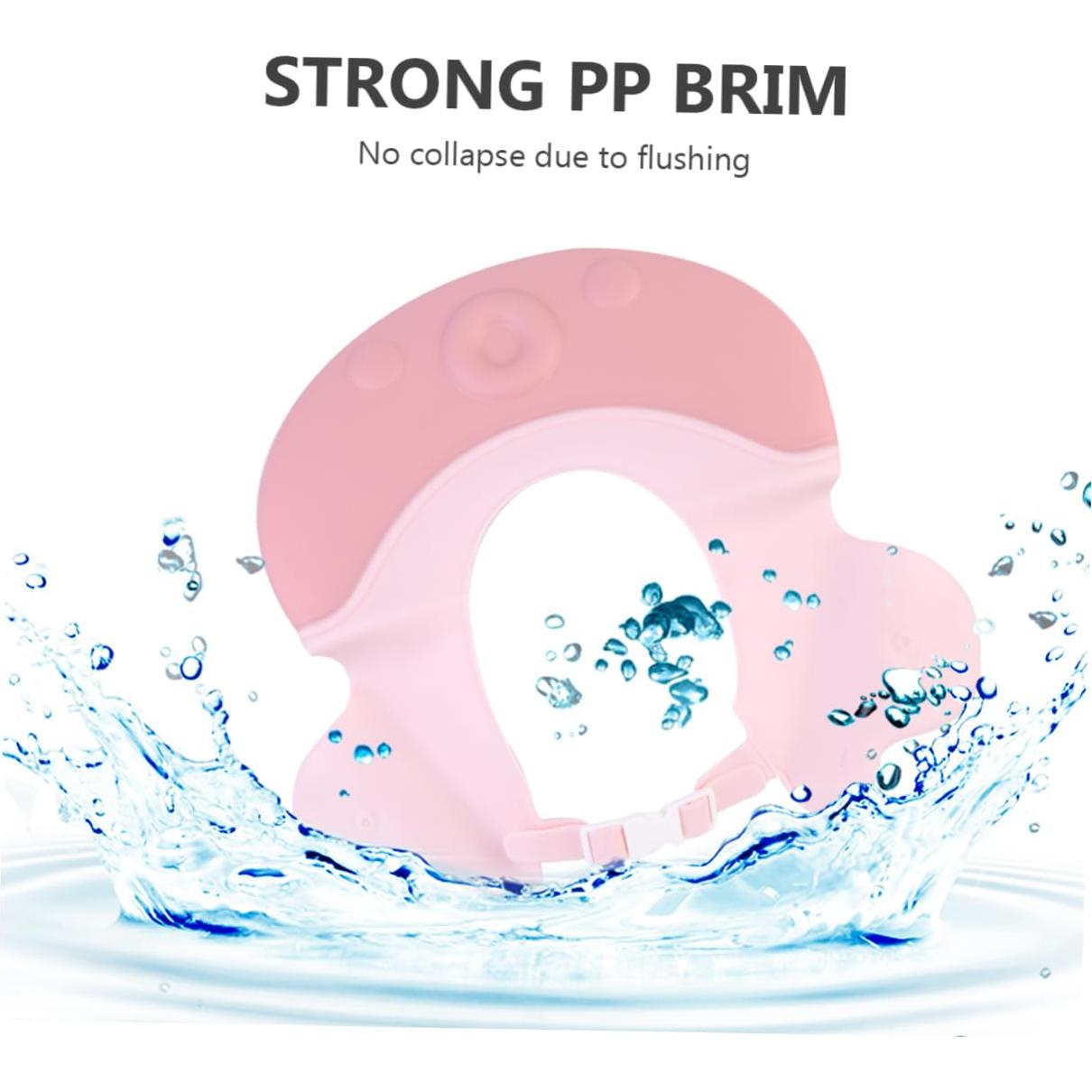 Gorro de Ducha Ajustable GLSTOY Rosa Claro para Niños