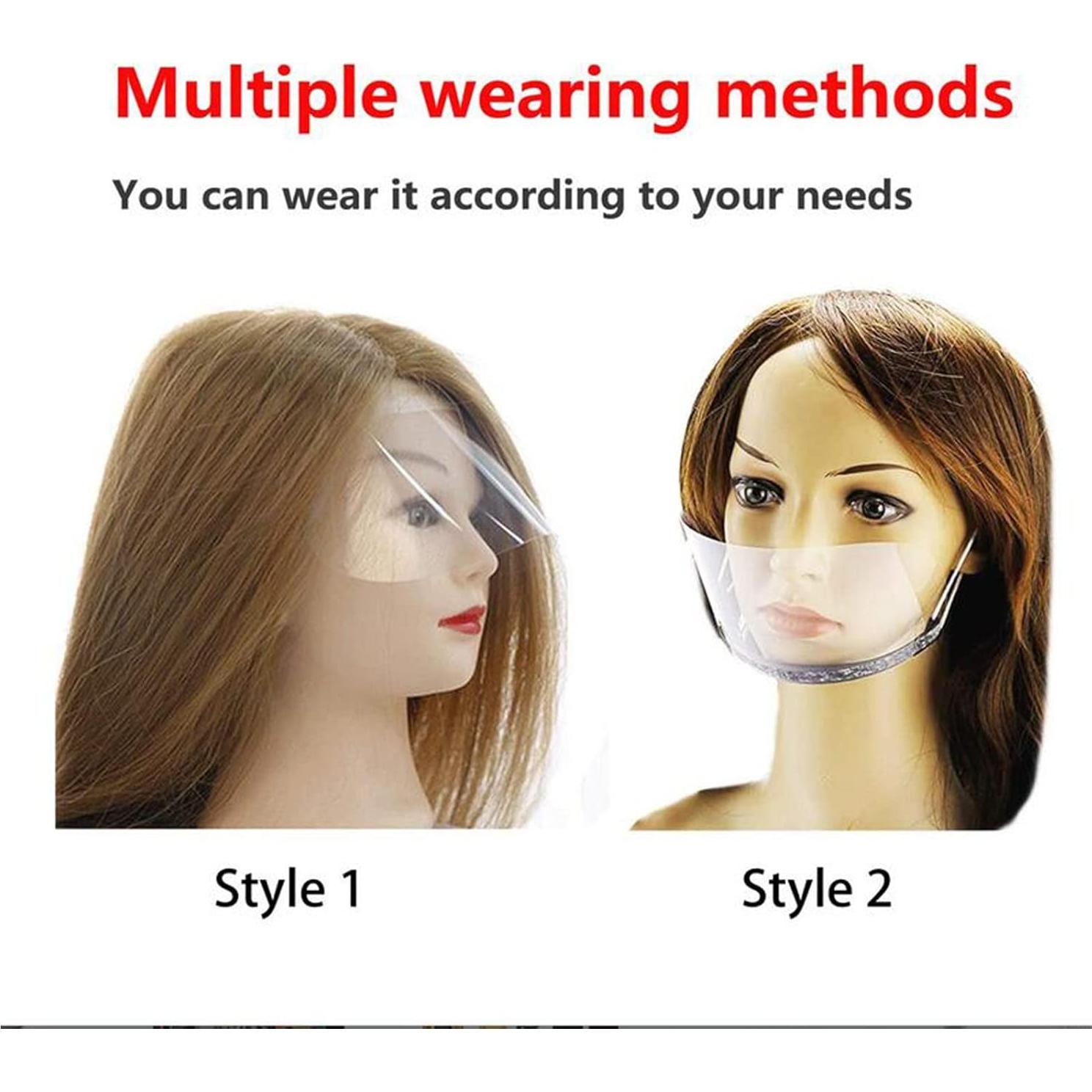 50 Piezas Escudo Facial Desechable Wuluwala para Corte de Cabello