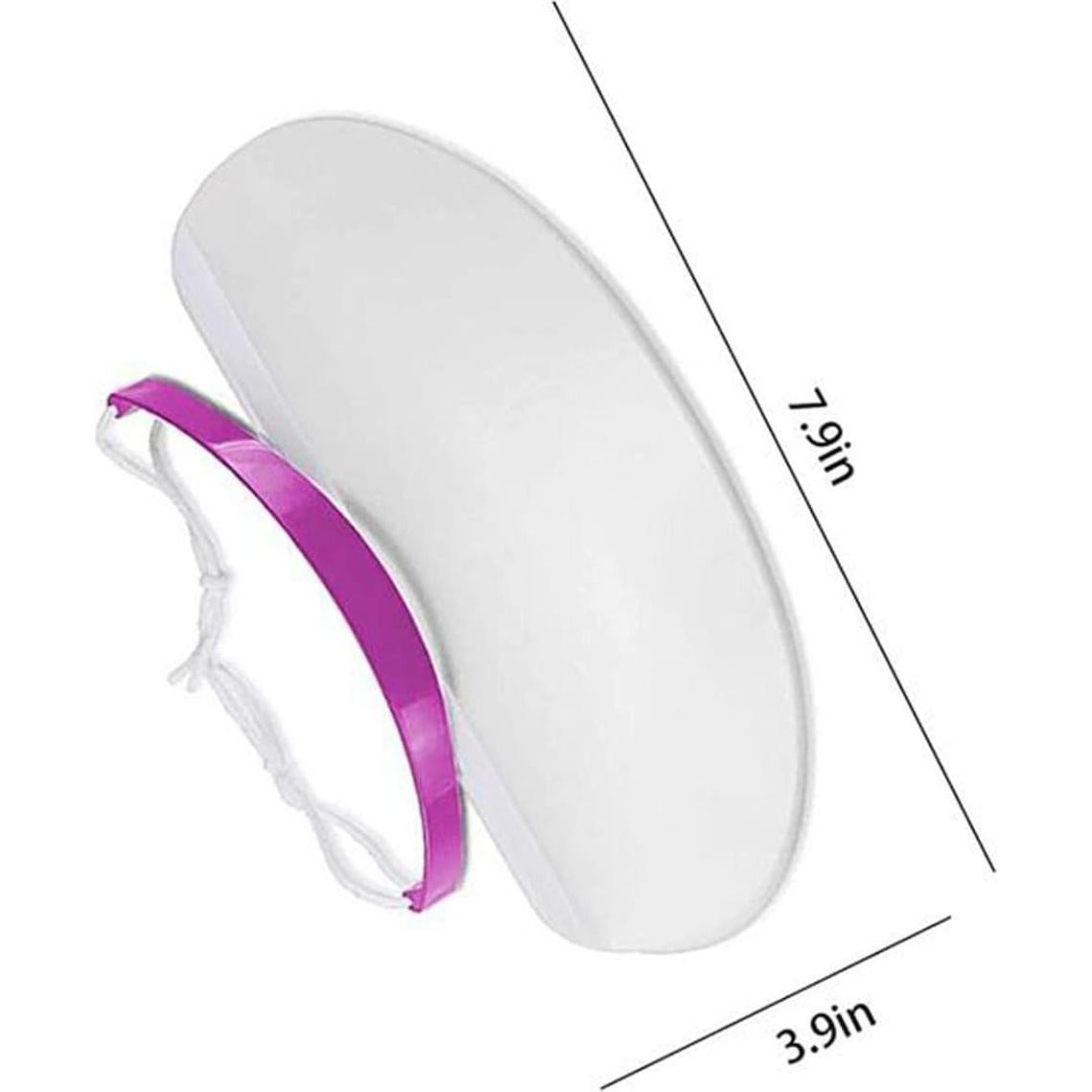 50 Piezas Escudo Facial Desechable Wuluwala para Corte de Cabello