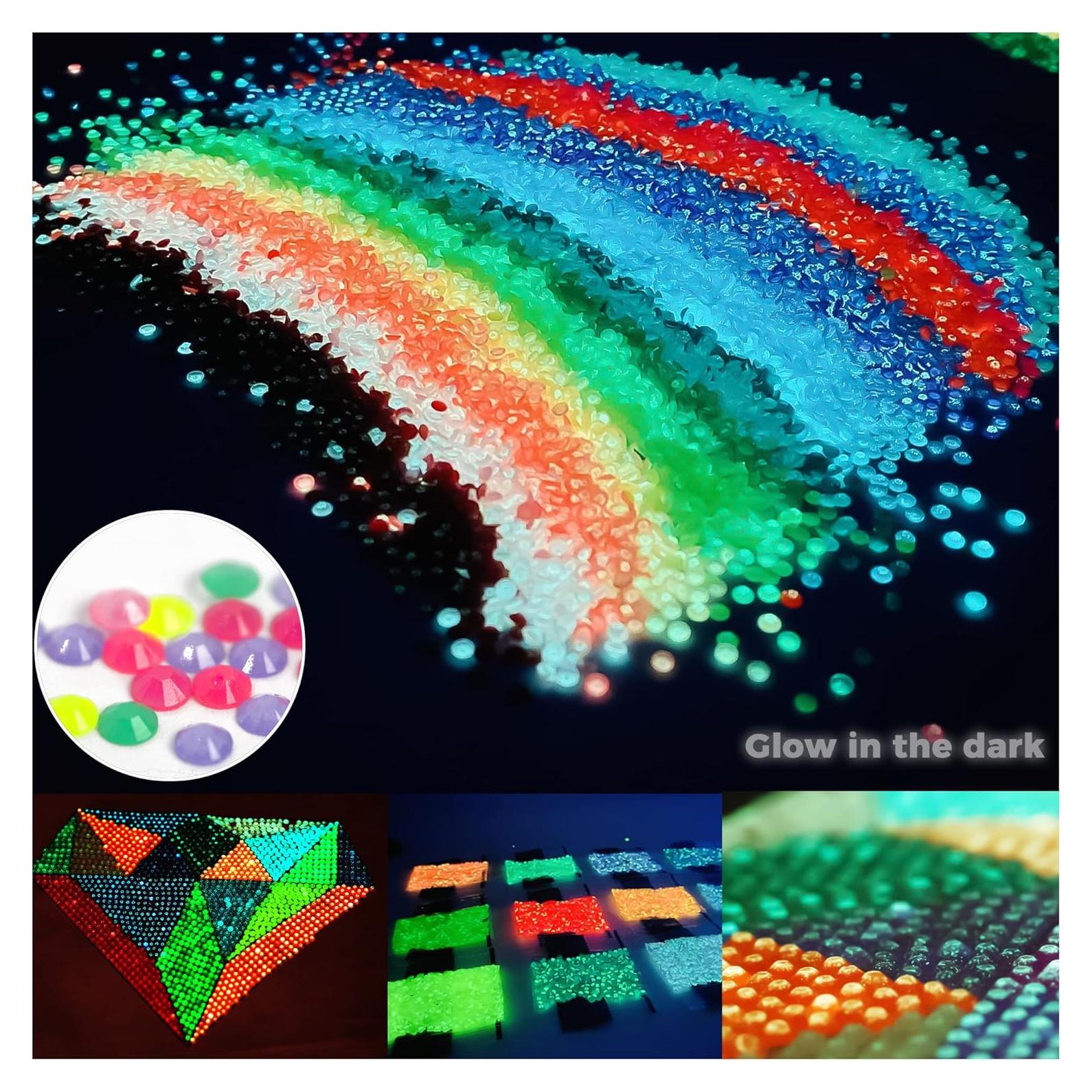 Perlas de Pintura de Diamante Brillantes 20 Colores 20000 Piezas