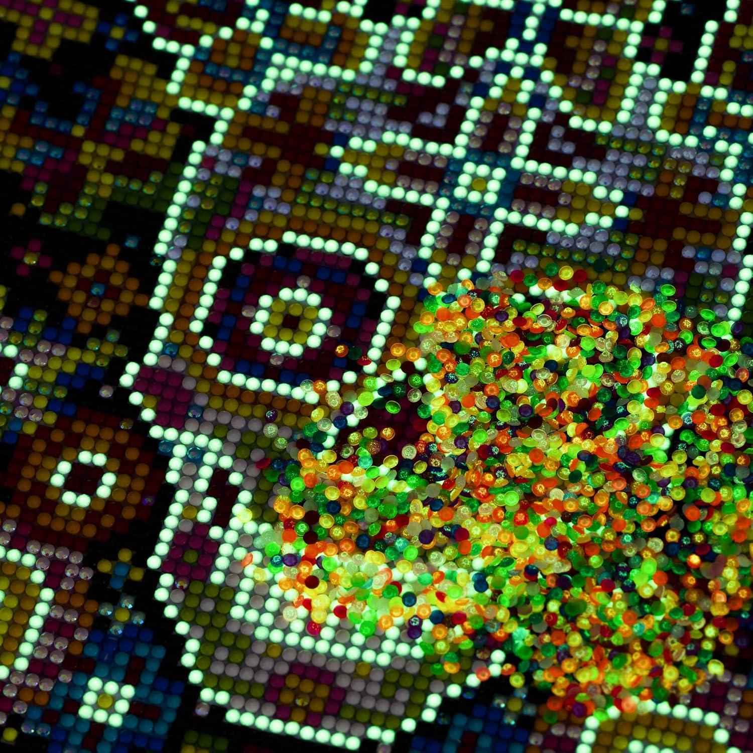 Perlas de Pintura de Diamante Brillantes 20 Colores 20000 Piezas