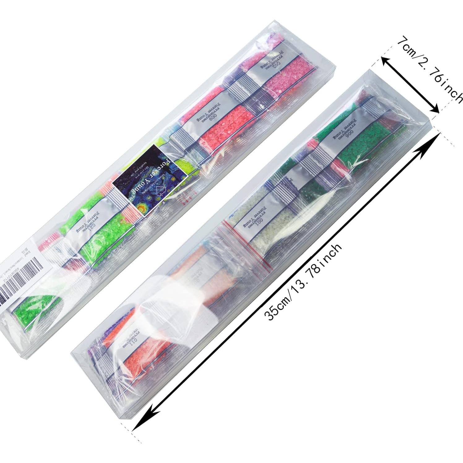 Perlas de Pintura de Diamante Brillantes 20 Colores 20000 Piezas