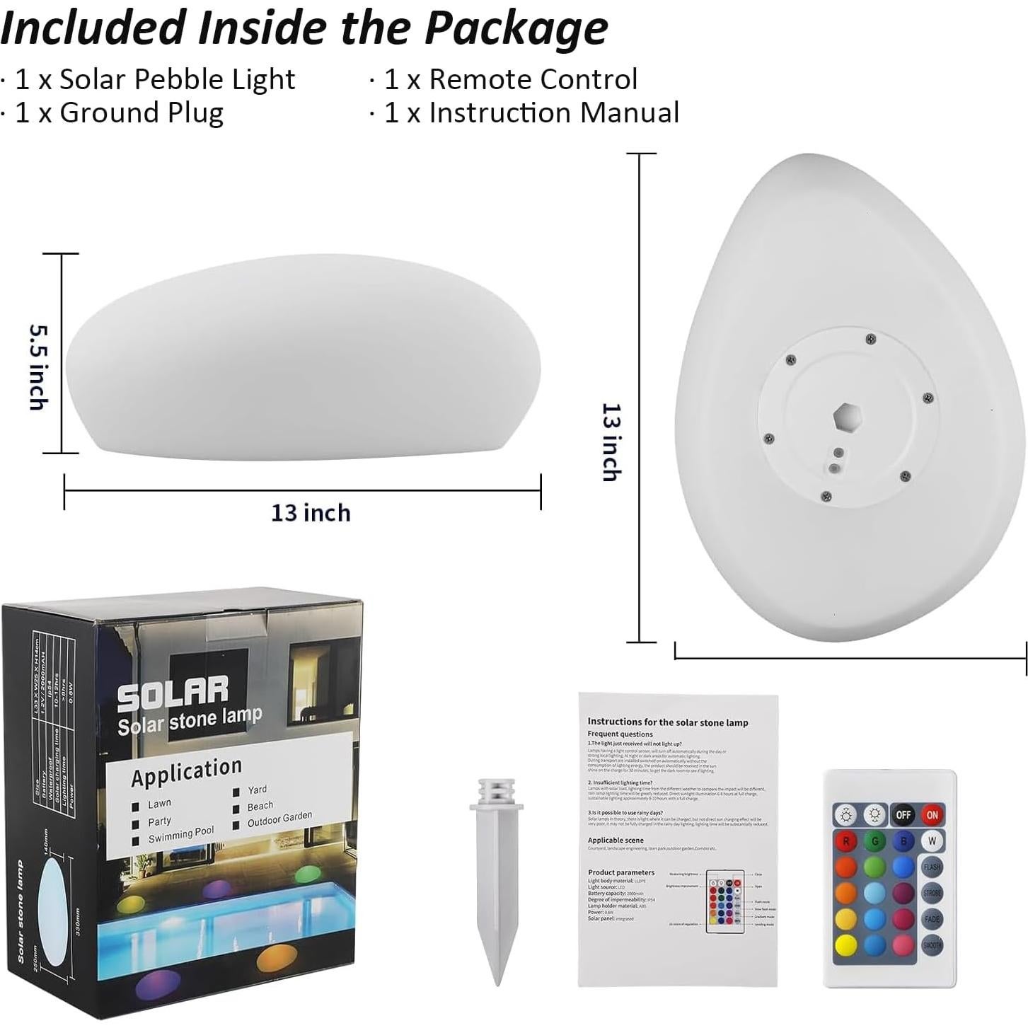 Luz Solar de Jardín Blibly RGB Impermeable 0.6W 1pc