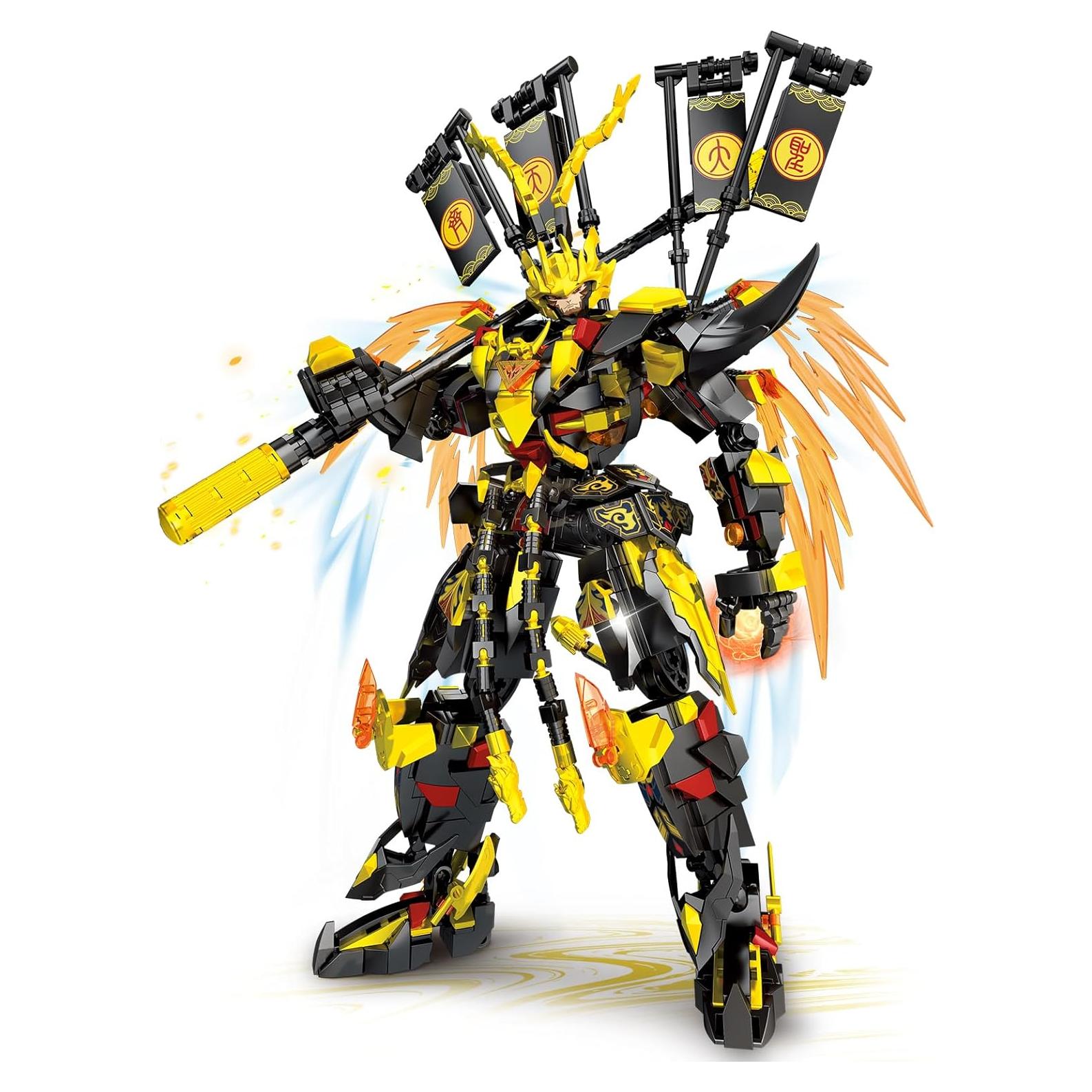 Bloques de Construcción Mech Wukong 1128 Piezas Brillantes