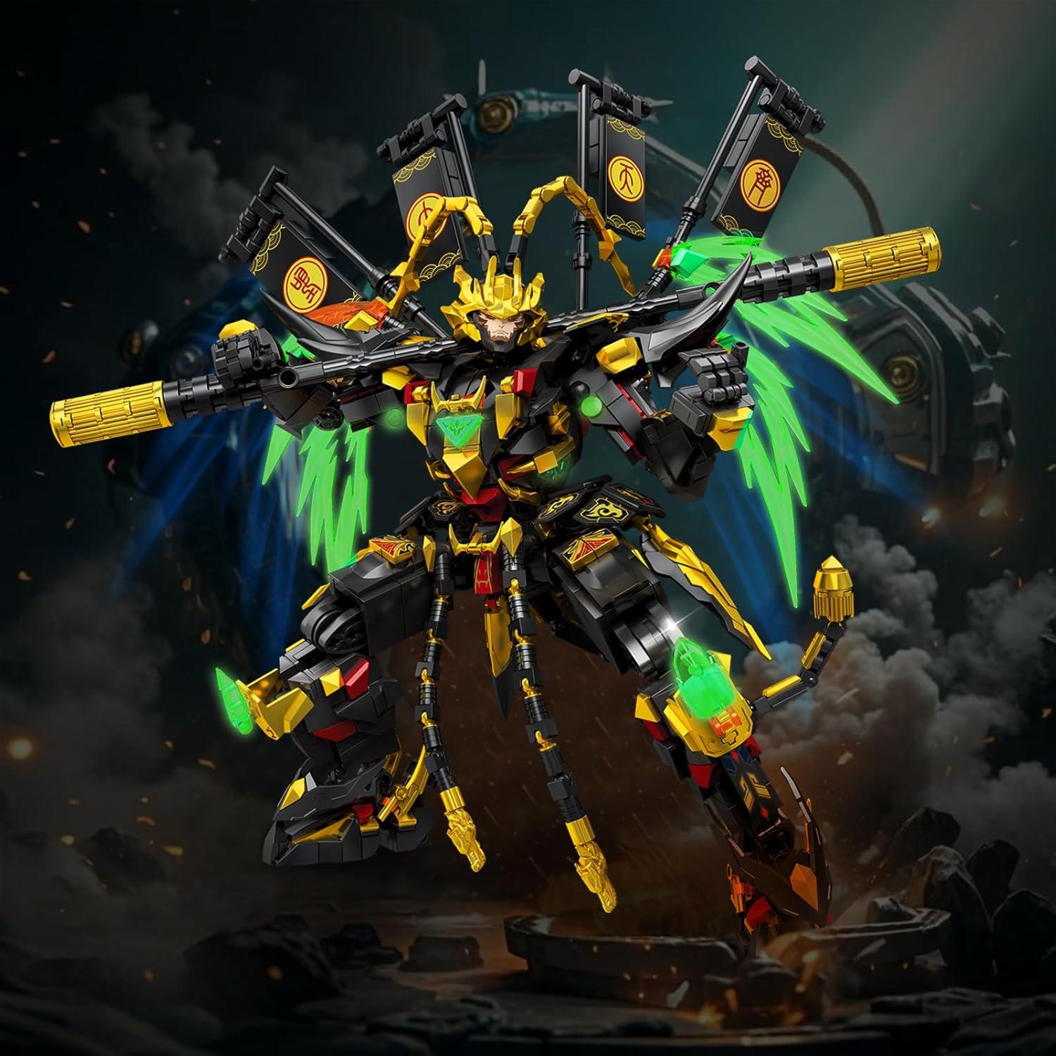 Bloques de Construcción Mech Wukong 1128 Piezas Brillantes