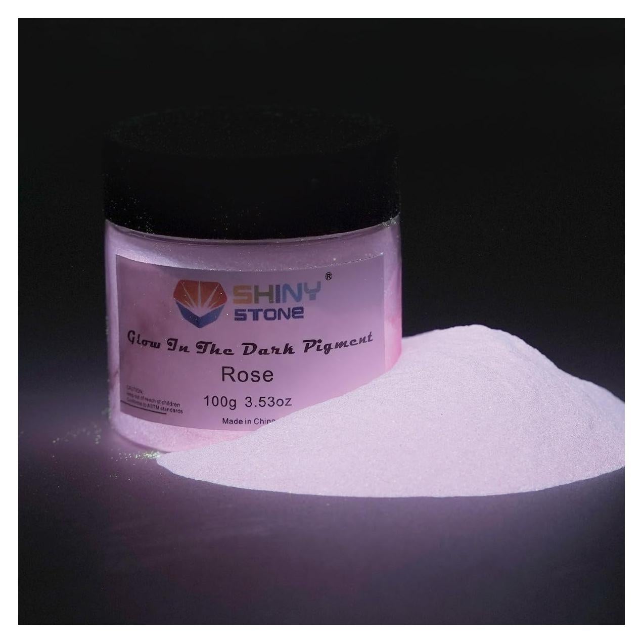 Pigmento en Polvo Brillante Rosa 100g - Piedra Brillante