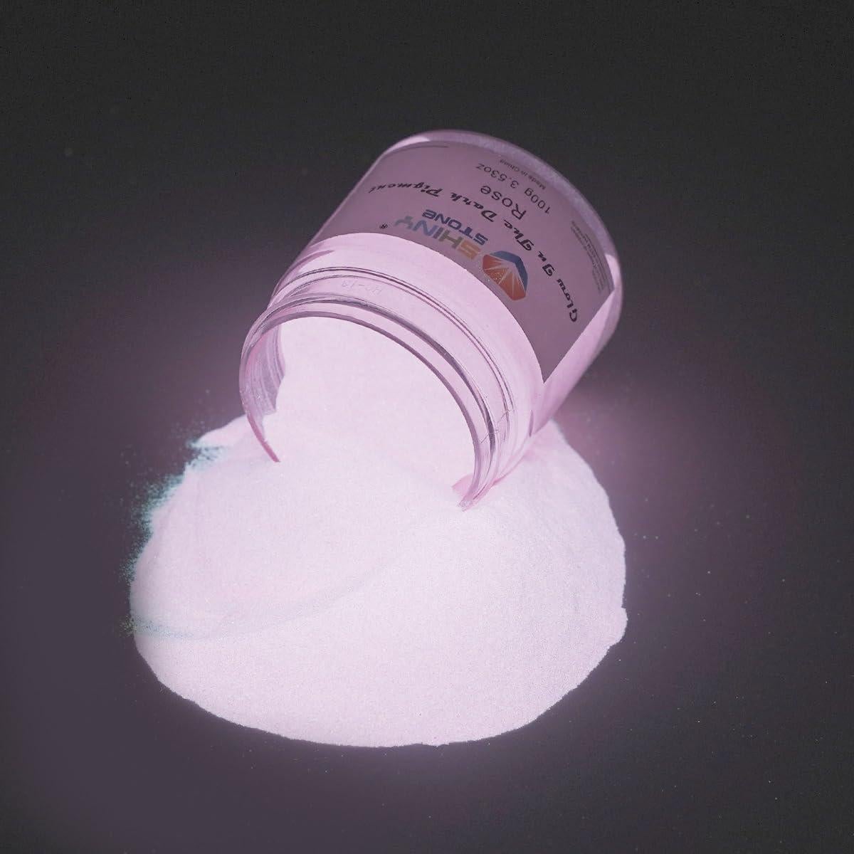 Pigmento en Polvo Brillante Rosa 100g - Piedra Brillante