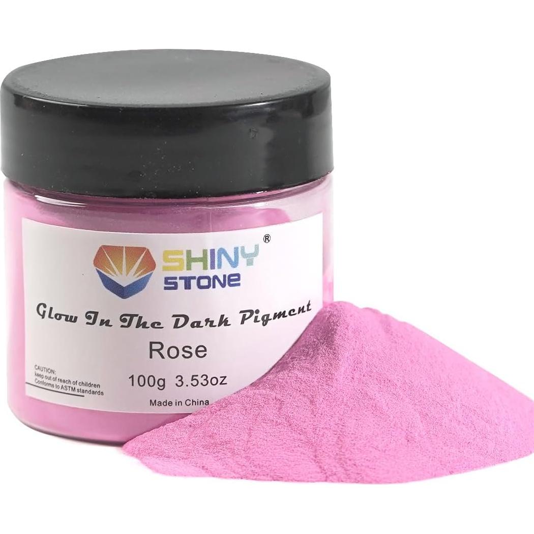 Pigmento en Polvo Brillante Rosa 100g - Piedra Brillante