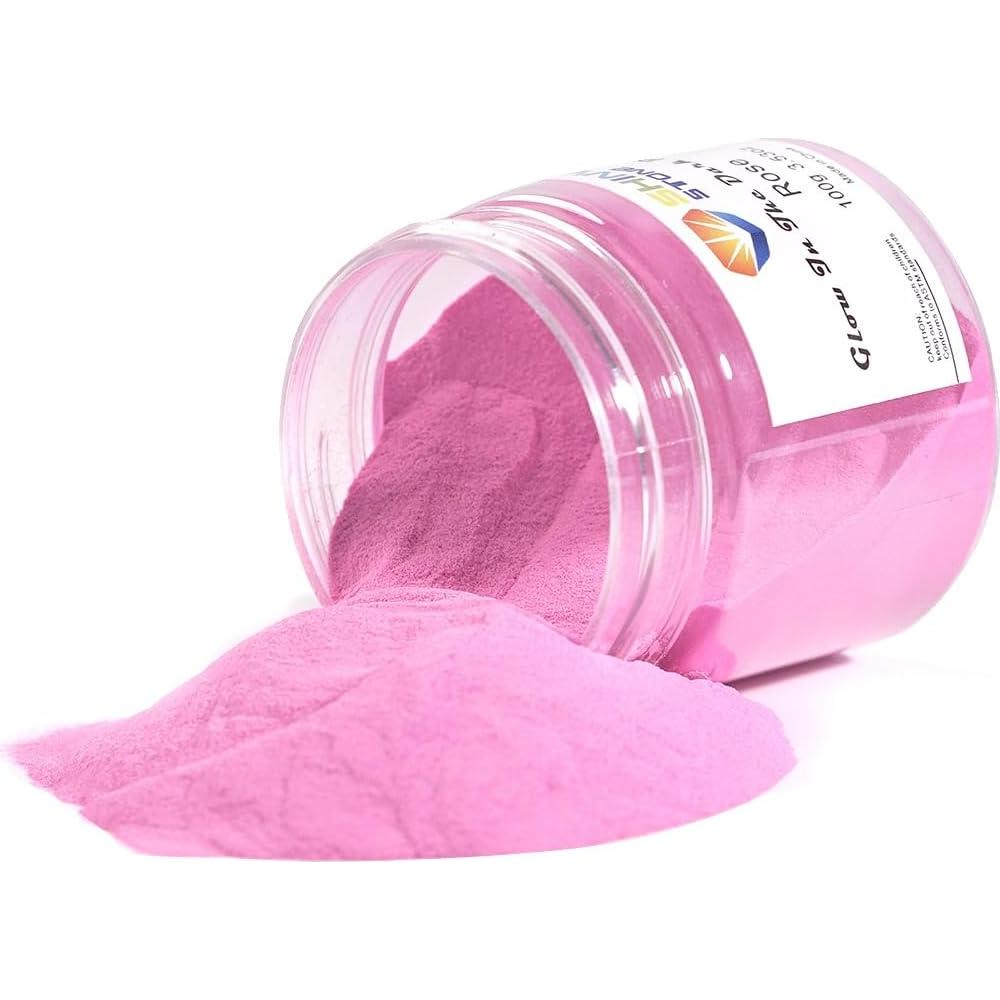 Pigmento en Polvo Brillante Rosa 100g - Piedra Brillante