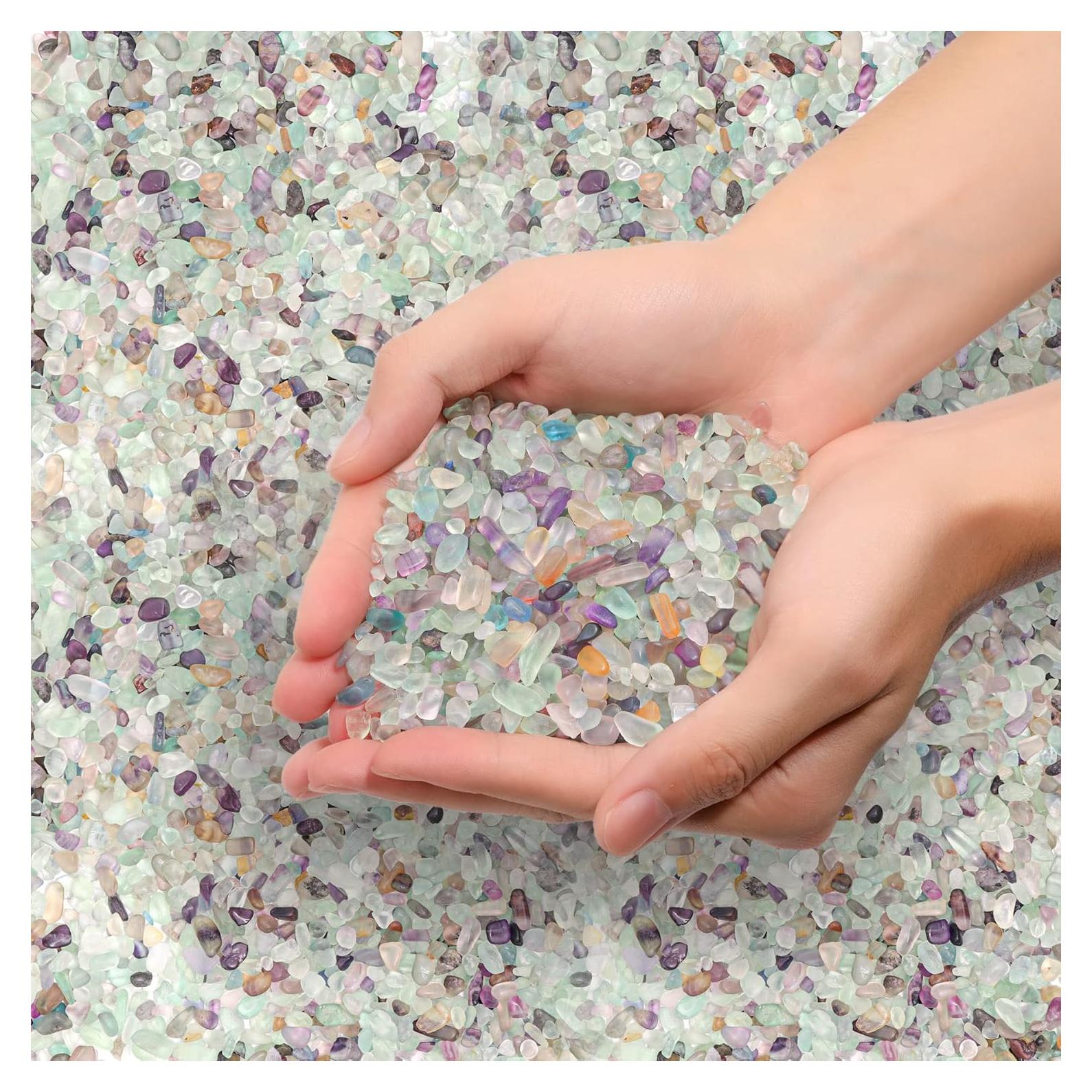 Cristales Chips de Fluorita T4U 450g para Manualidades y Acuarios
