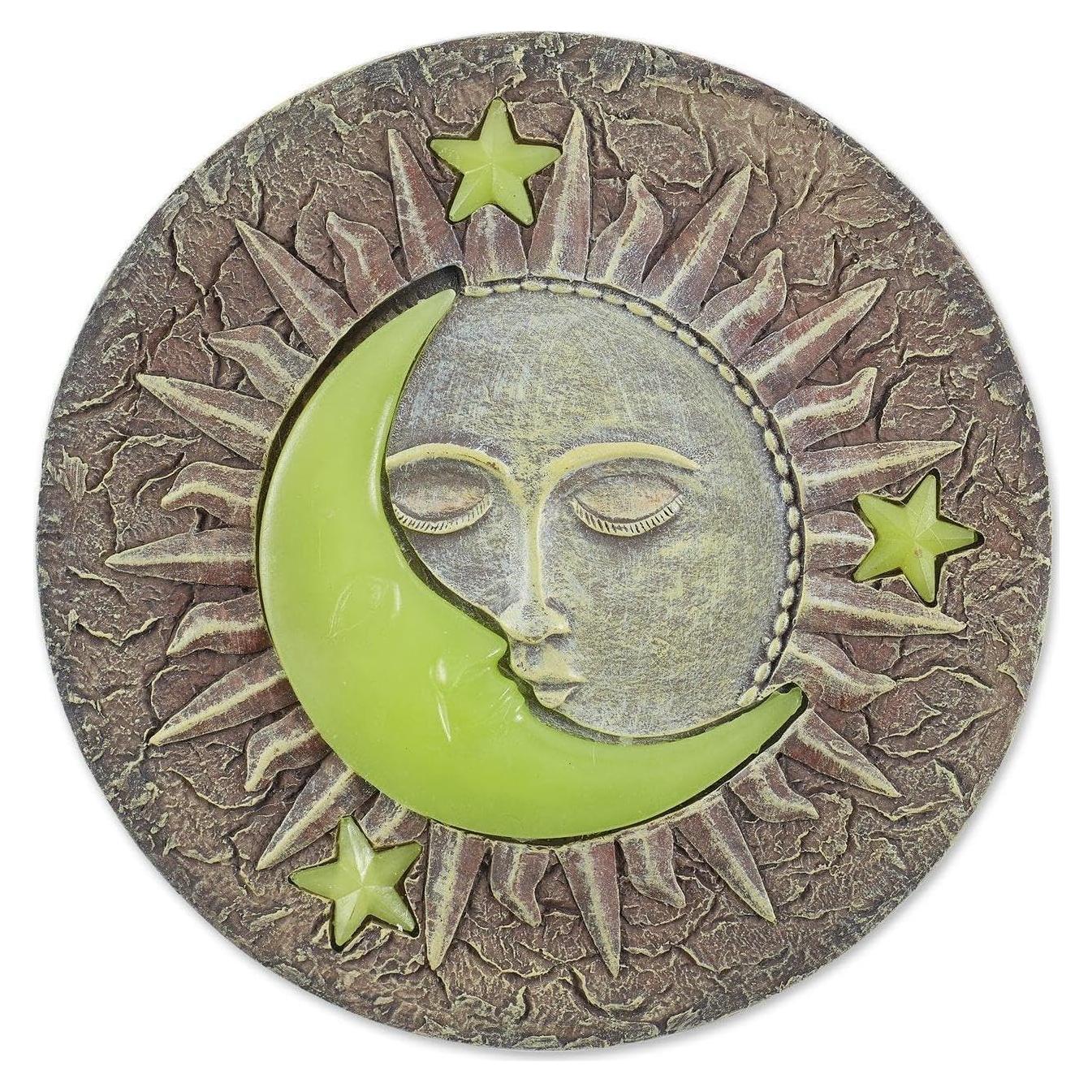 Piedra de Paso Decorativa Accent Plus Sol y Luna 26x26 cm
