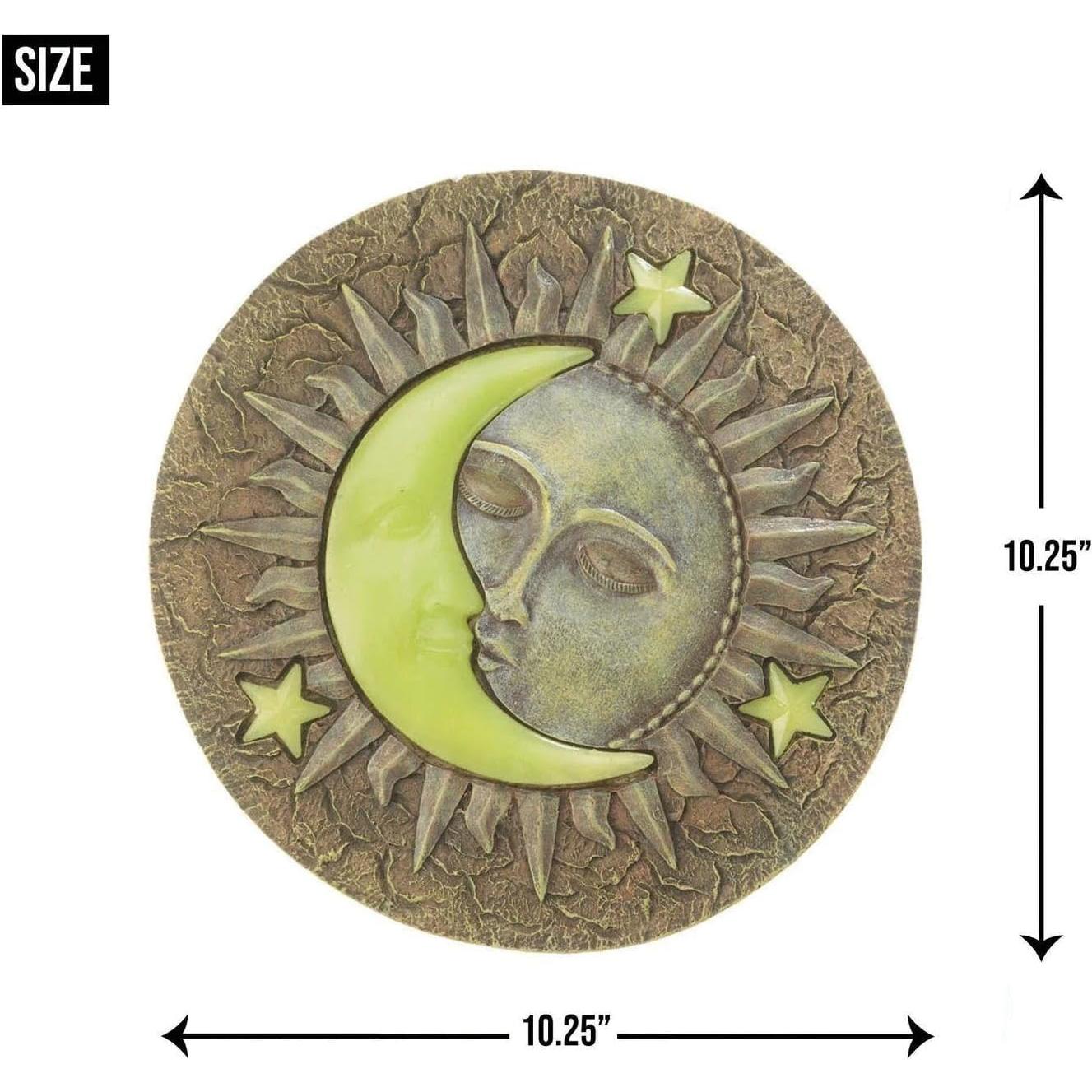 Piedra de Paso Decorativa Accent Plus Sol y Luna 26x26 cm