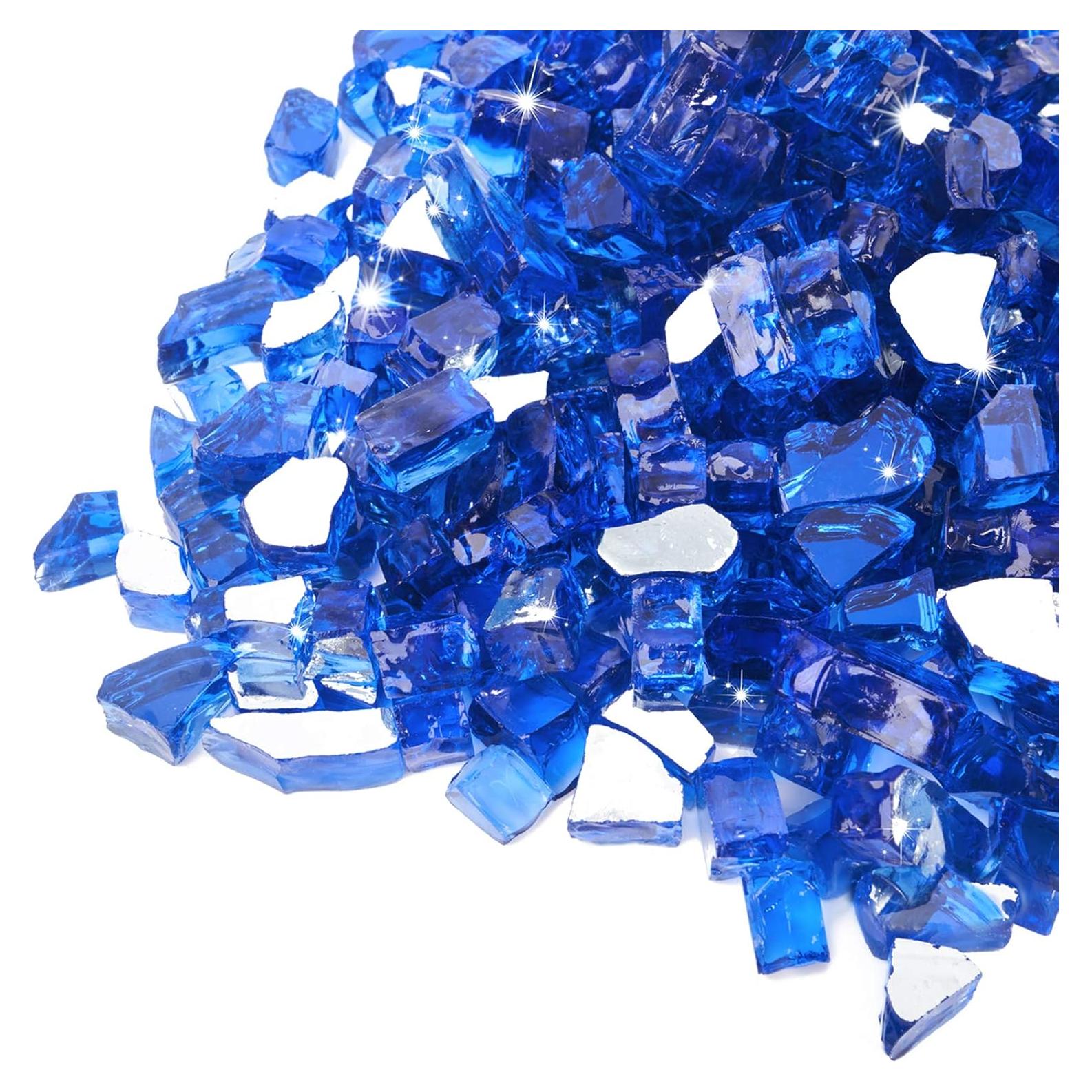 Vidrio de Fuego GASPRO 4.54 kg Azul Cobalto 1.27 cm para Fogata