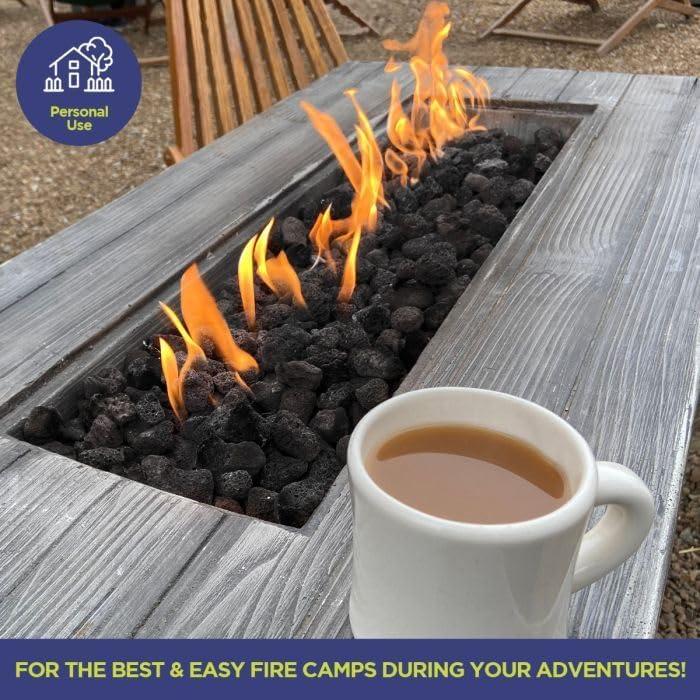 Roca de Lava Mediana American Fireglass 4.54 kg para Fogón