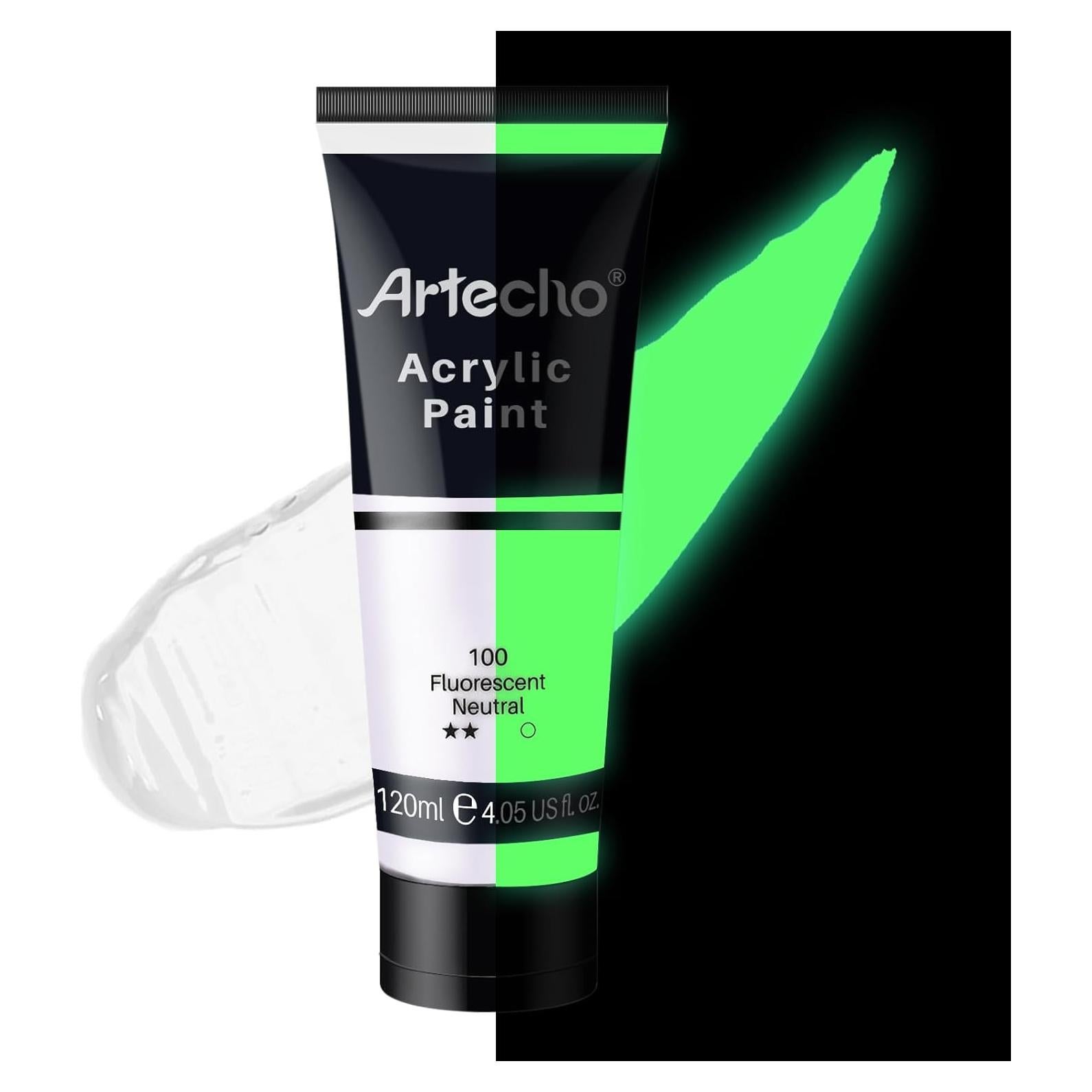 Pintura Acrílica Brillante Artecho 120ml Neón Neutral