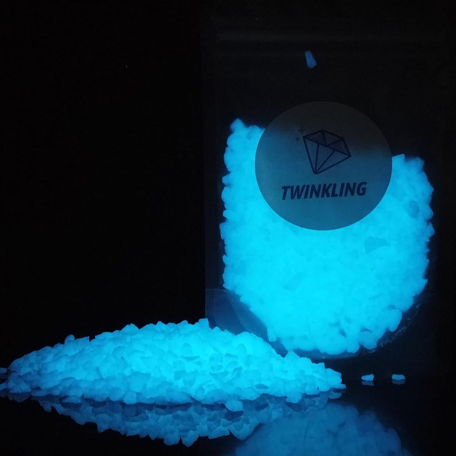 Vidrios Brillantes 200g 1-3mm Azul Cielo para Manualidades