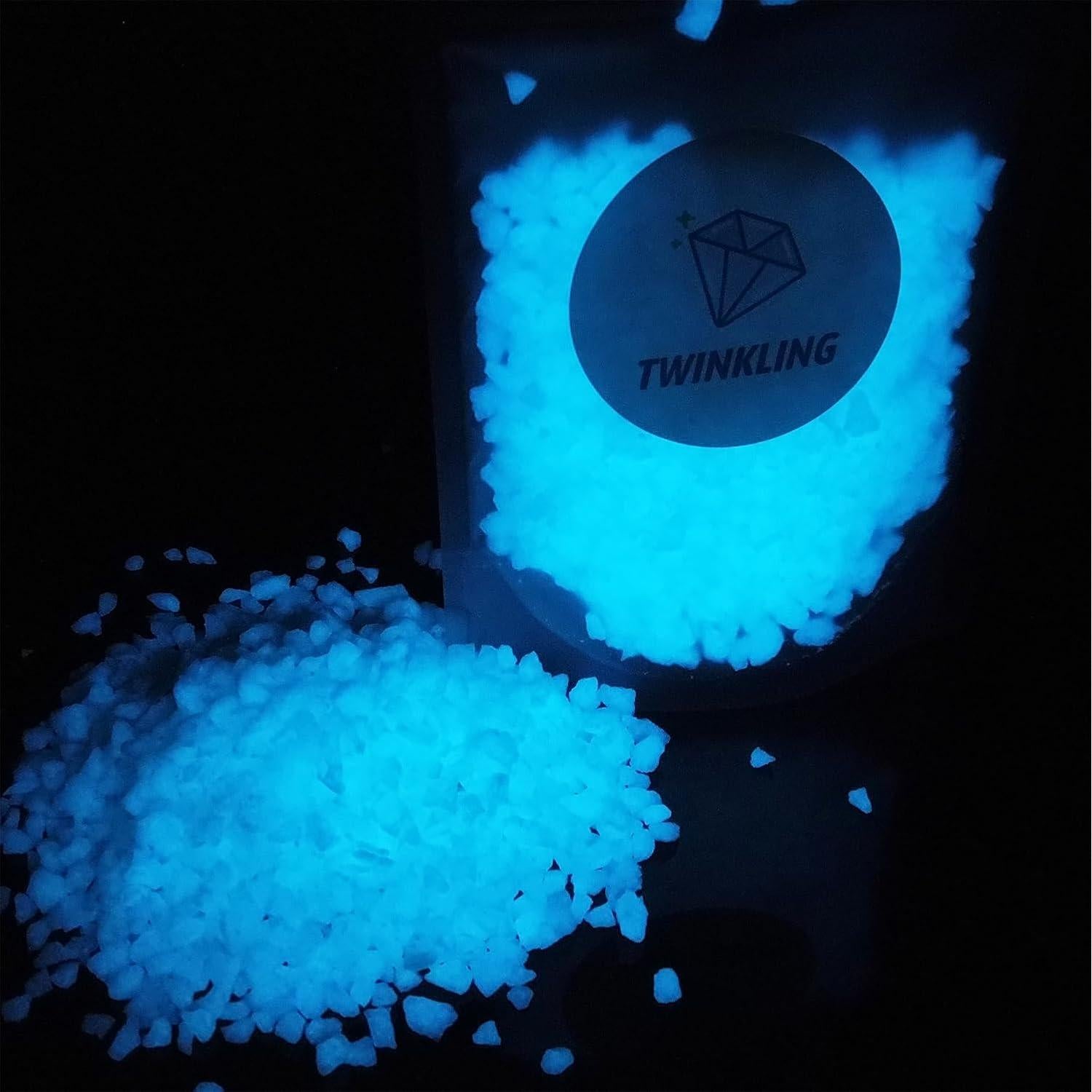 Vidrios Brillantes 200g 1-3mm Azul Cielo para Manualidades