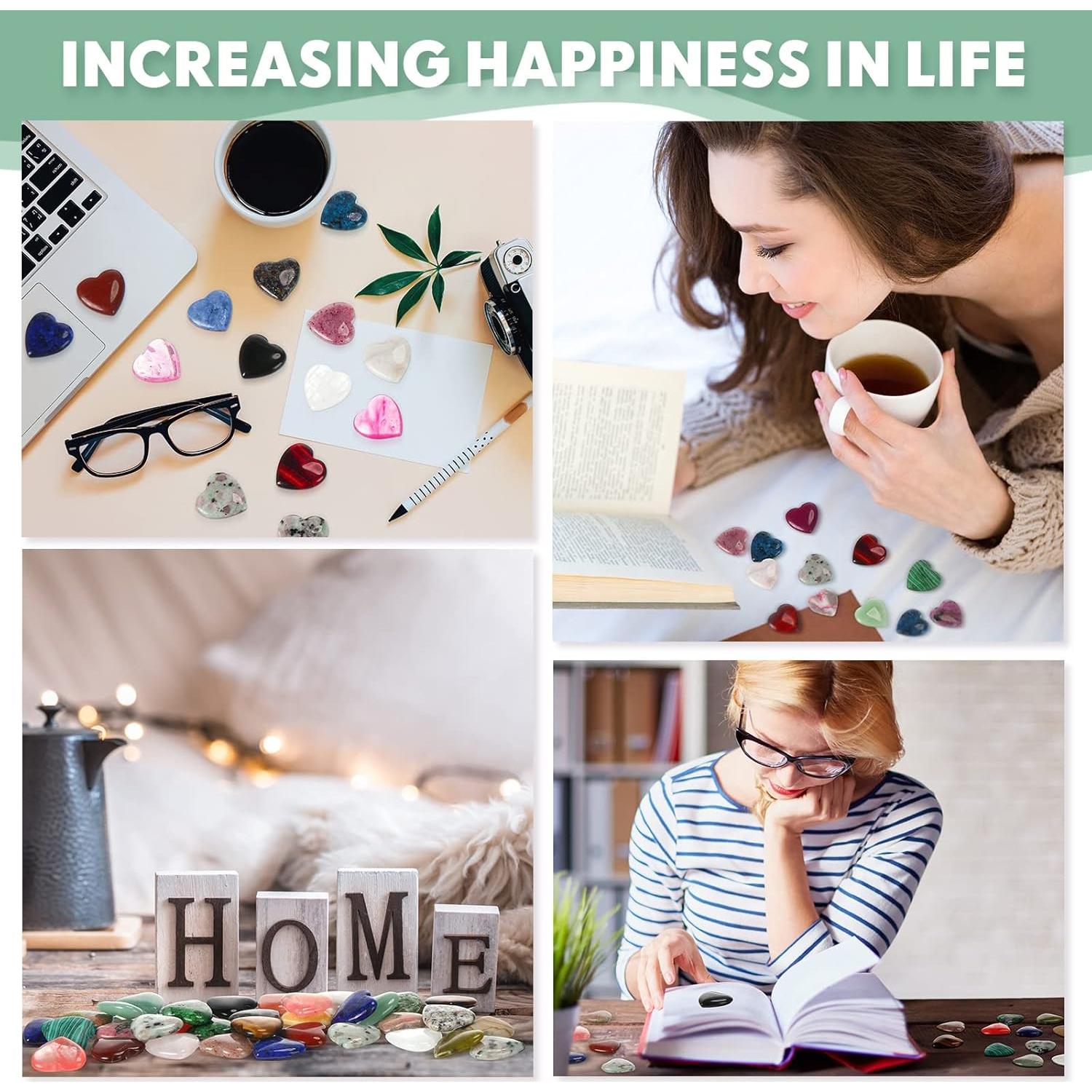 Piedras de Cristal Corazón Nuenen 200 Piezas 20 Colores