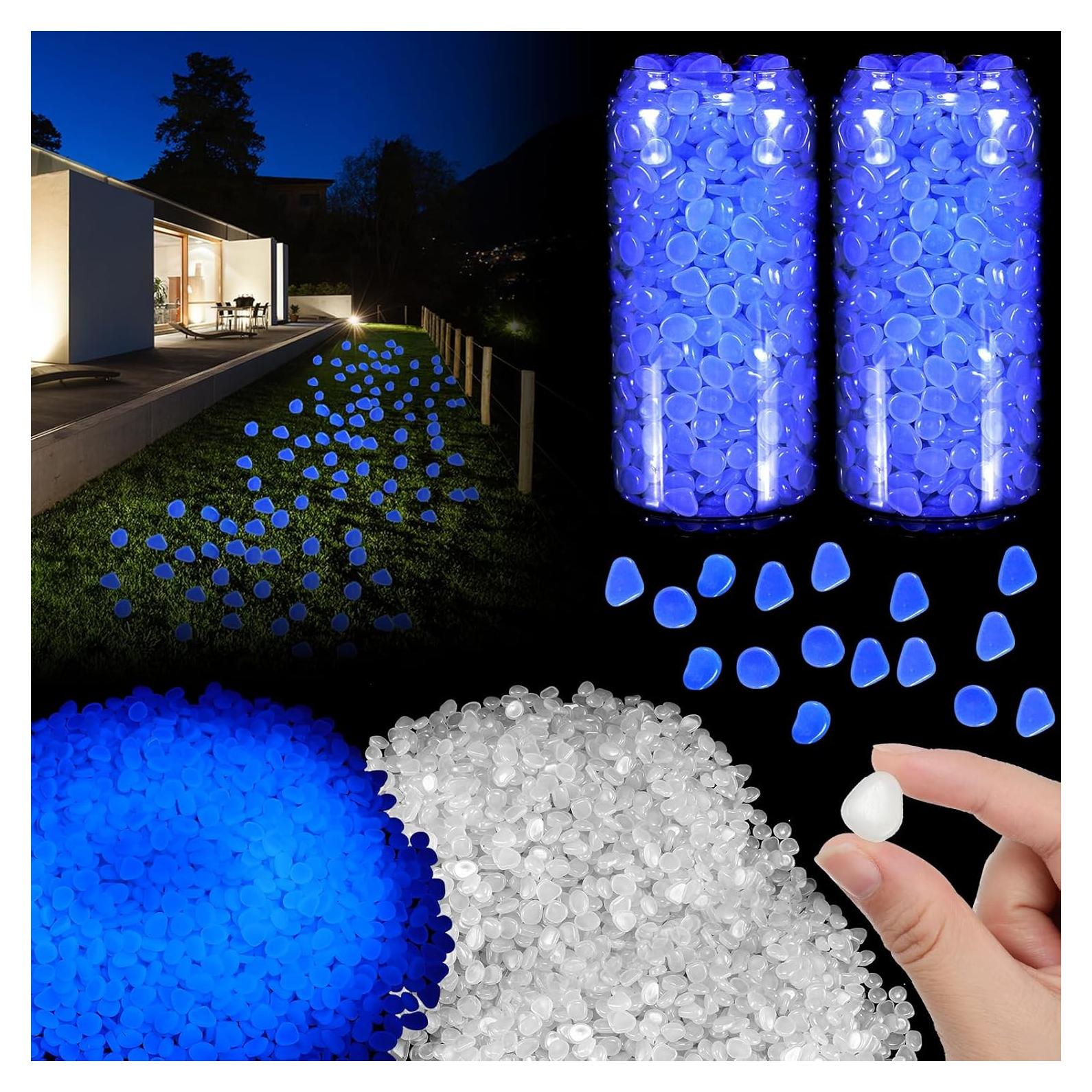 Grava que Brilla en la Oscuridad Sasylvia 6000 Pcs Blanca