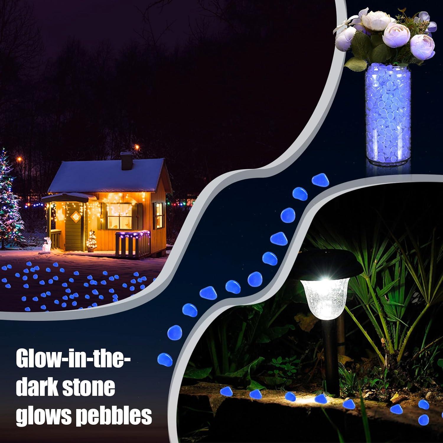 Grava que Brilla en la Oscuridad Sasylvia 6000 Pcs Blanca