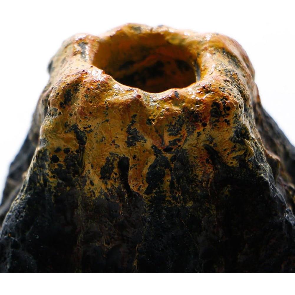 Decoración de Acuario Volcán RunXF con Burbujeador Pequeño